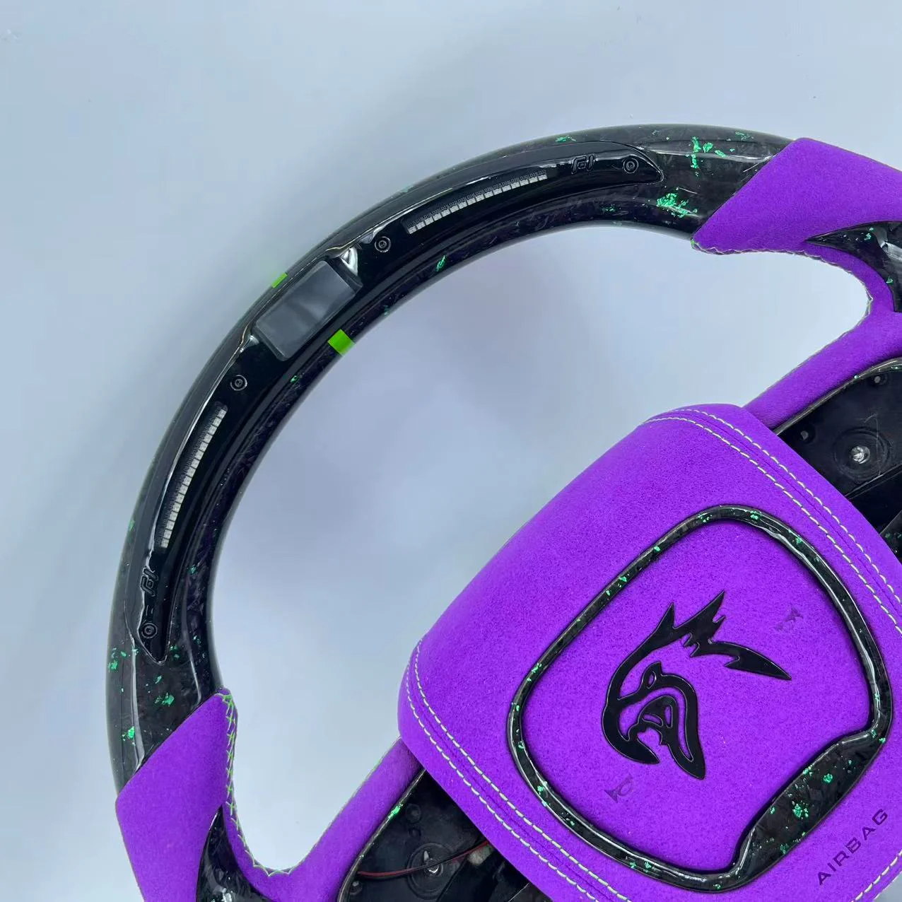 2014-2021 Jeep Trackhawk SRT Custom Carbon Fiber Steering Wheel w/ LED RPM Display - Image 94