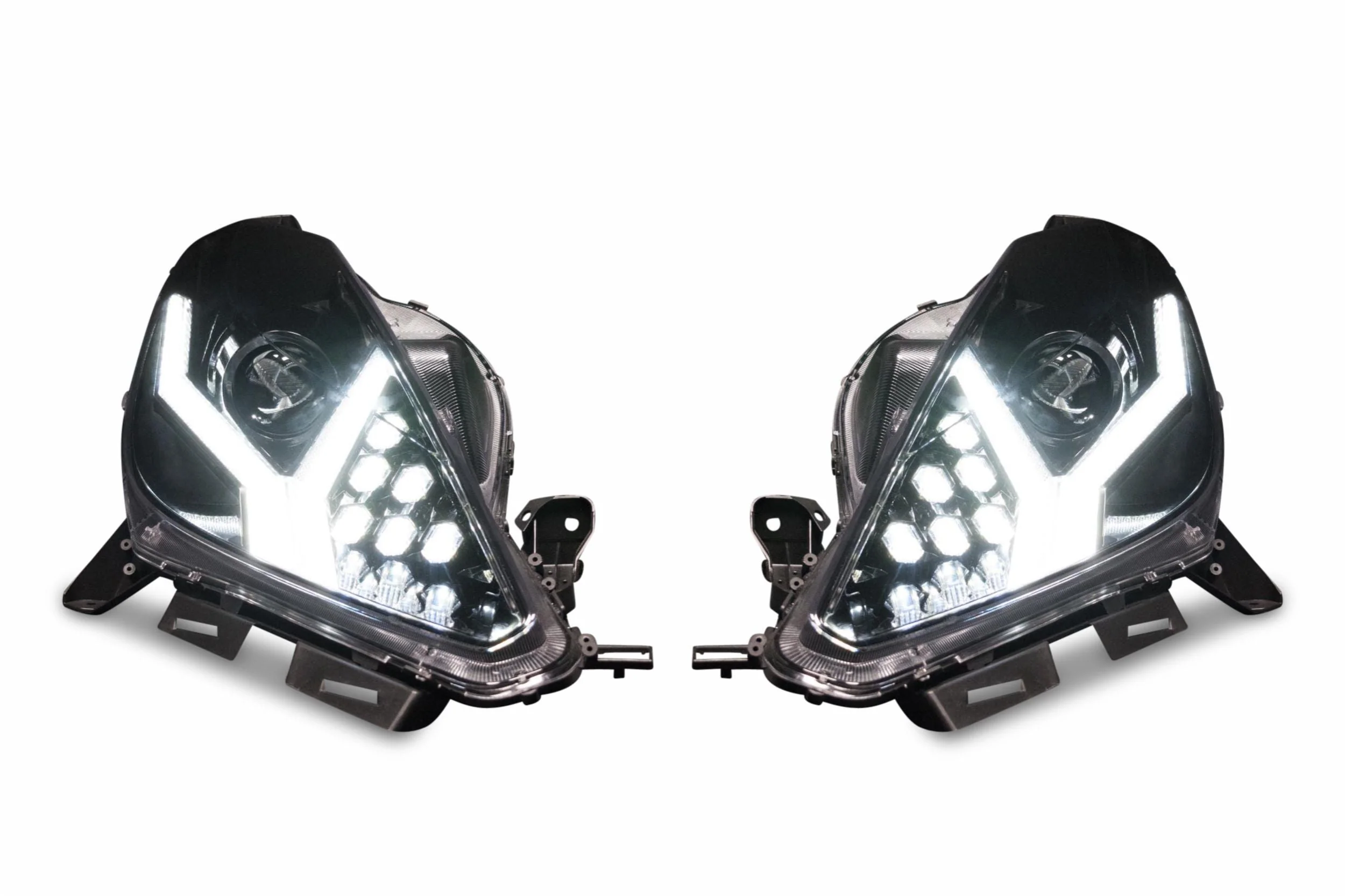 2014-2019 Chevy C7 Corvette RGBW Flow Series LED DRL XB LED Headlights - Image 17