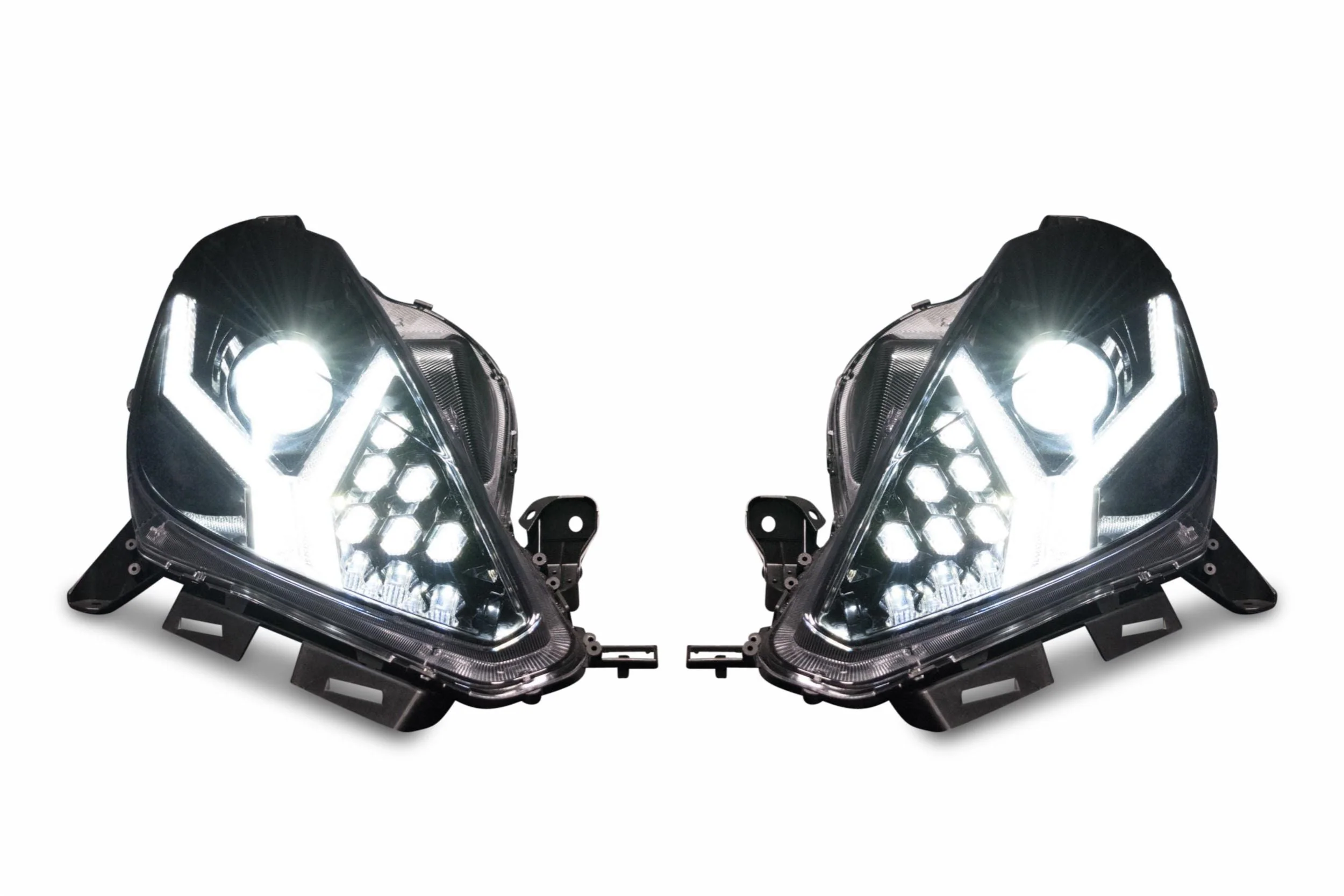 2014-2019 Chevy C7 Corvette RGBW Flow Series LED DRL XB LED Headlights - Image 24