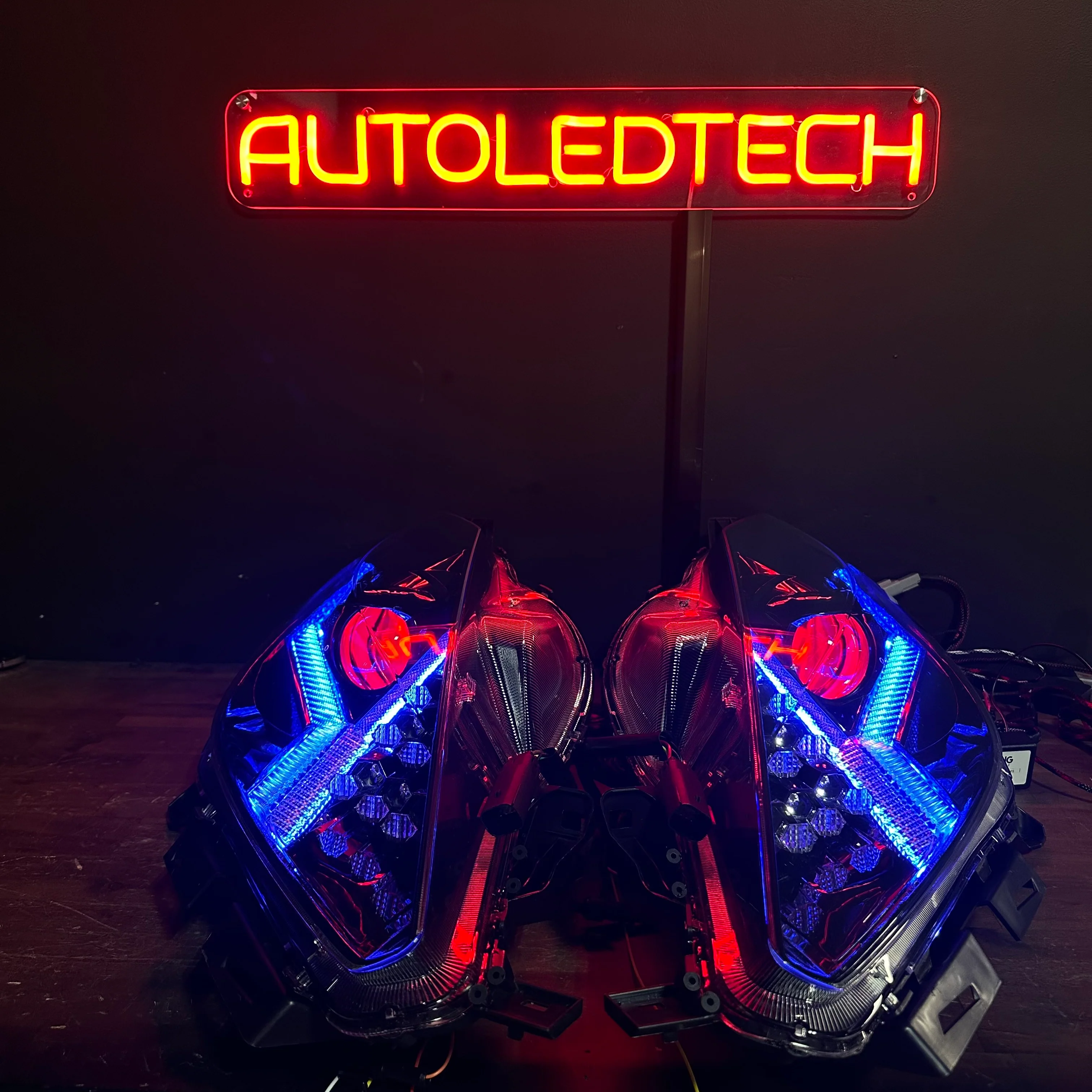 2014-2019 Chevy C7 Corvette RGBW Flow Series LED DRL XB LED Headlights - Image 4