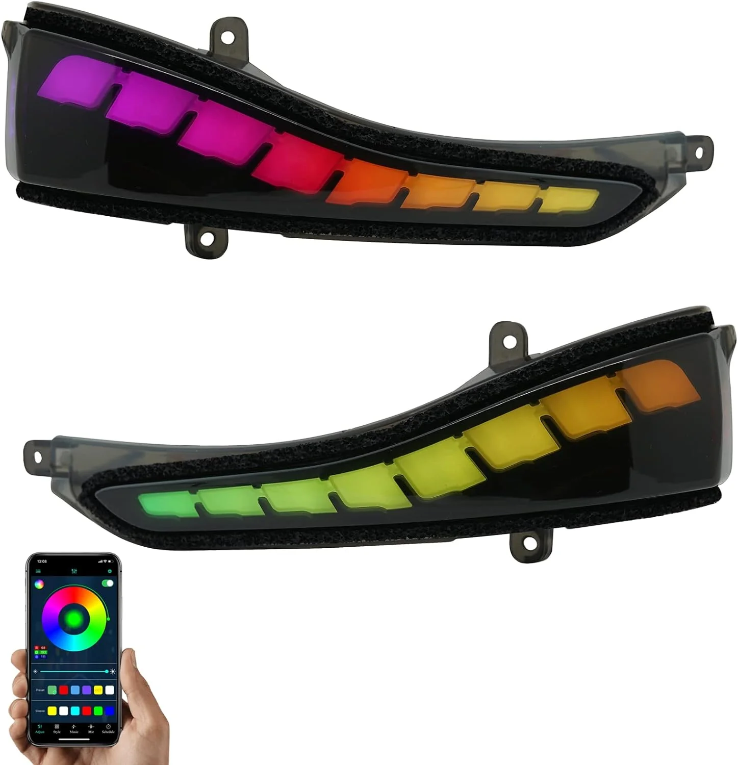 2014-2024 Infiniti Q50 Flow Series RGB LED Bumper Lights - Image 13