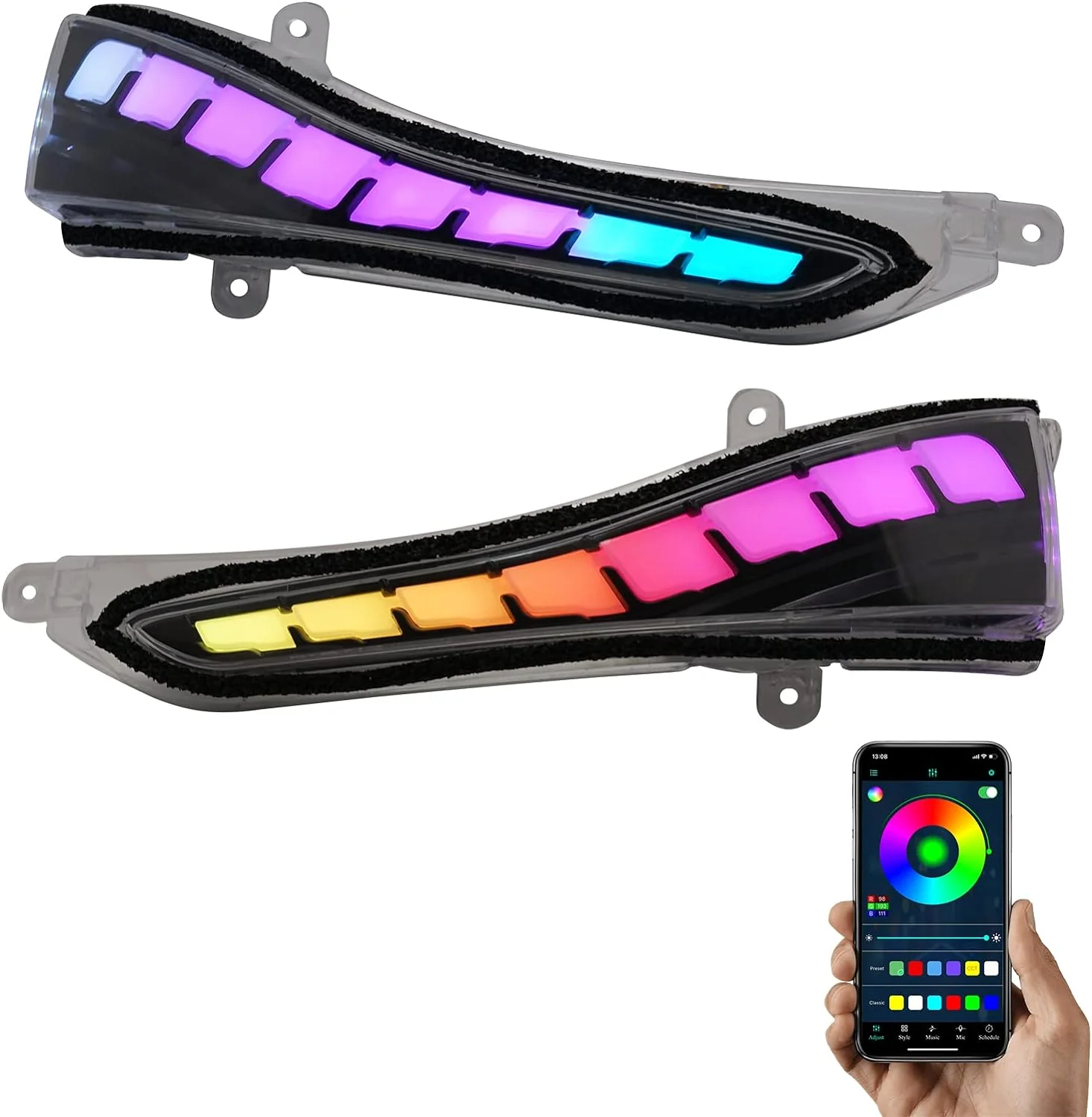 2014-2024 Infiniti Q50 Flow Series RGB LED Bumper Lights - Image 7