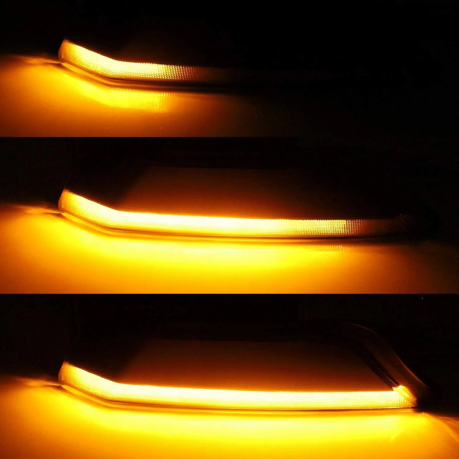 2015-2017 Ford Mustang Smoked Clear Sequential Switchback LED Turn Signal Lights - Image 5