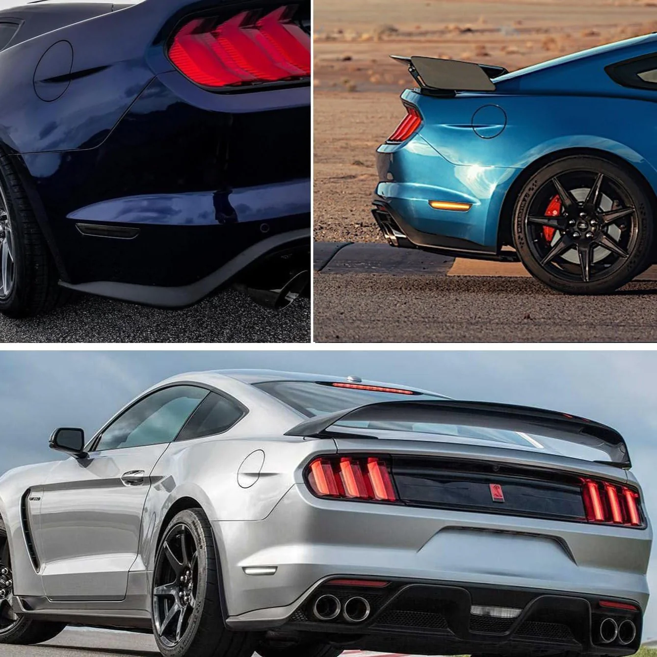 2015-2017 Ford Mustang Smoked Clear Sequential Switchback LED Side Marker Lights - Image 15