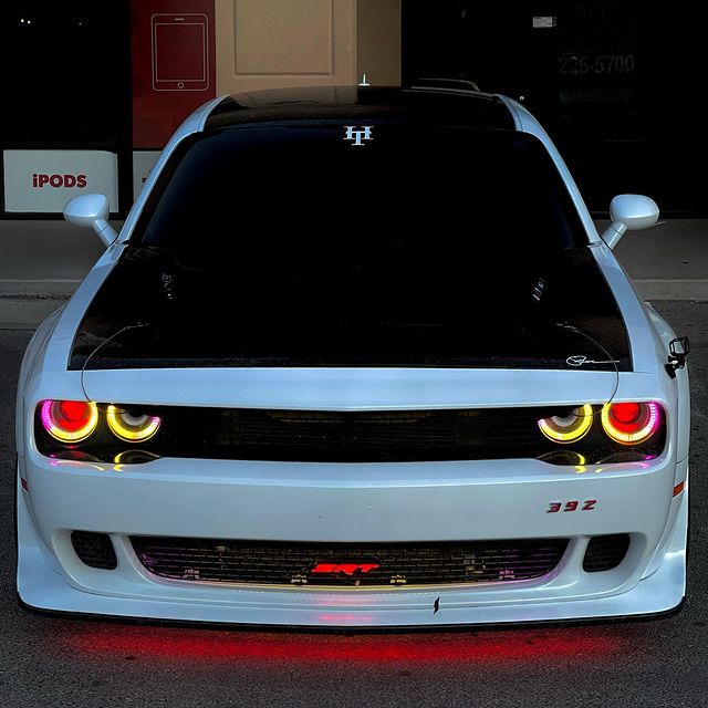 2015-2023 Dodge Challenger RGBW Flow Series LED Halo Kit - Image 4