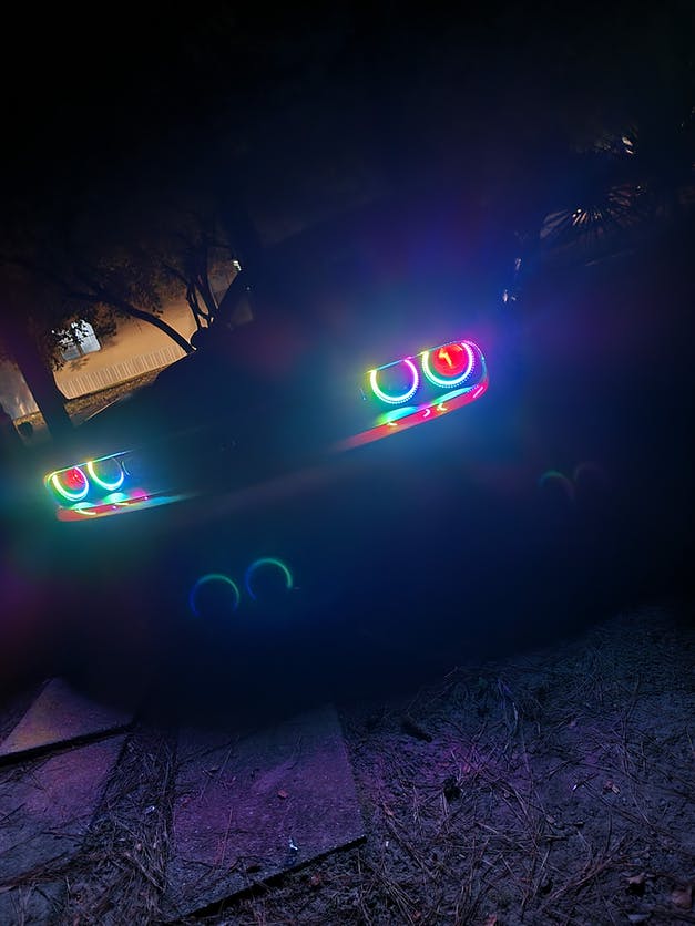 2015-2023 Dodge Challenger RGBW Flow Series LED Halo Kit - Image 9