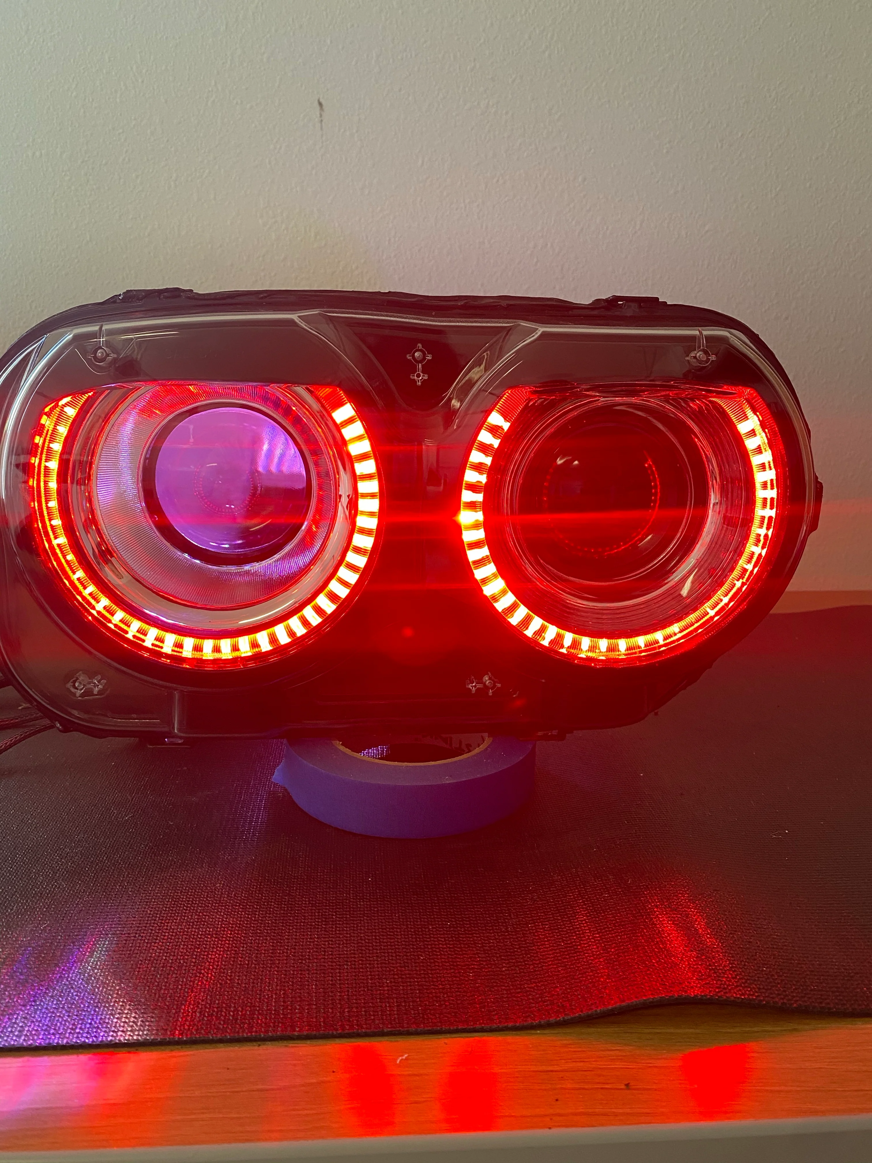 2015-2023 Dodge Challenger RGBW Flow Series LED Halo DRL Prebuilt Headlights - Image 20