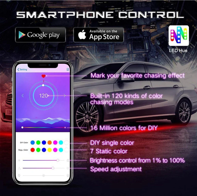 2014-2020 Cadillac CTS CTS-V RGBW Flow Series LED Halo DRL Kit - Image 13