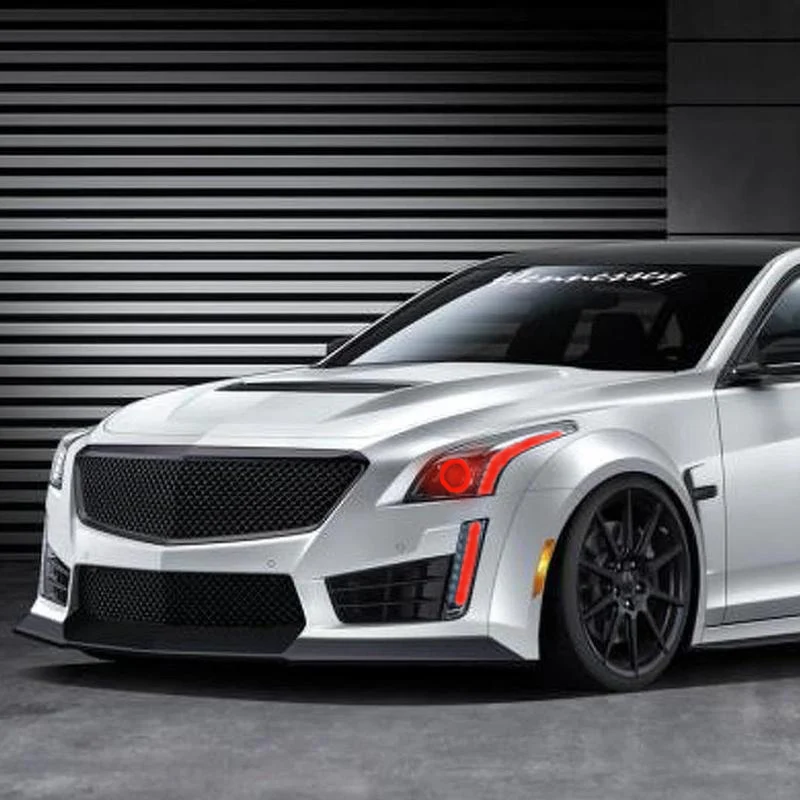 2014-2020 Cadillac CTS CTS-V RGBW Flow Series LED Halo DRL Kit - Image 16