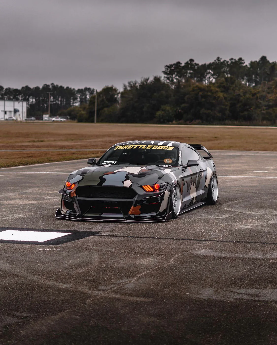 2015-2017 Ford Mustang Flow Series RGBW LED DRL Halo Prebuilt Headlights - Image 8