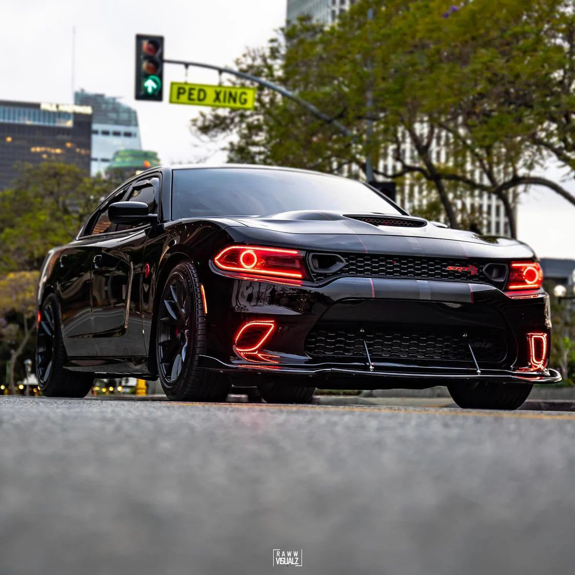 2015-2023 Dodge Charger RGBW Flow Series Waterproof Fog Light Outline Halo Kit - Image 3