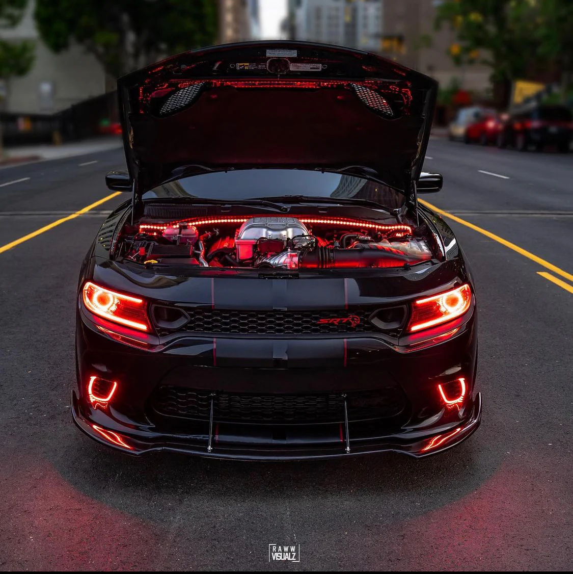2015-2023 Dodge Charger RGBW Flow Series Waterproof Fog Light Outline Halo Kit - Image 9