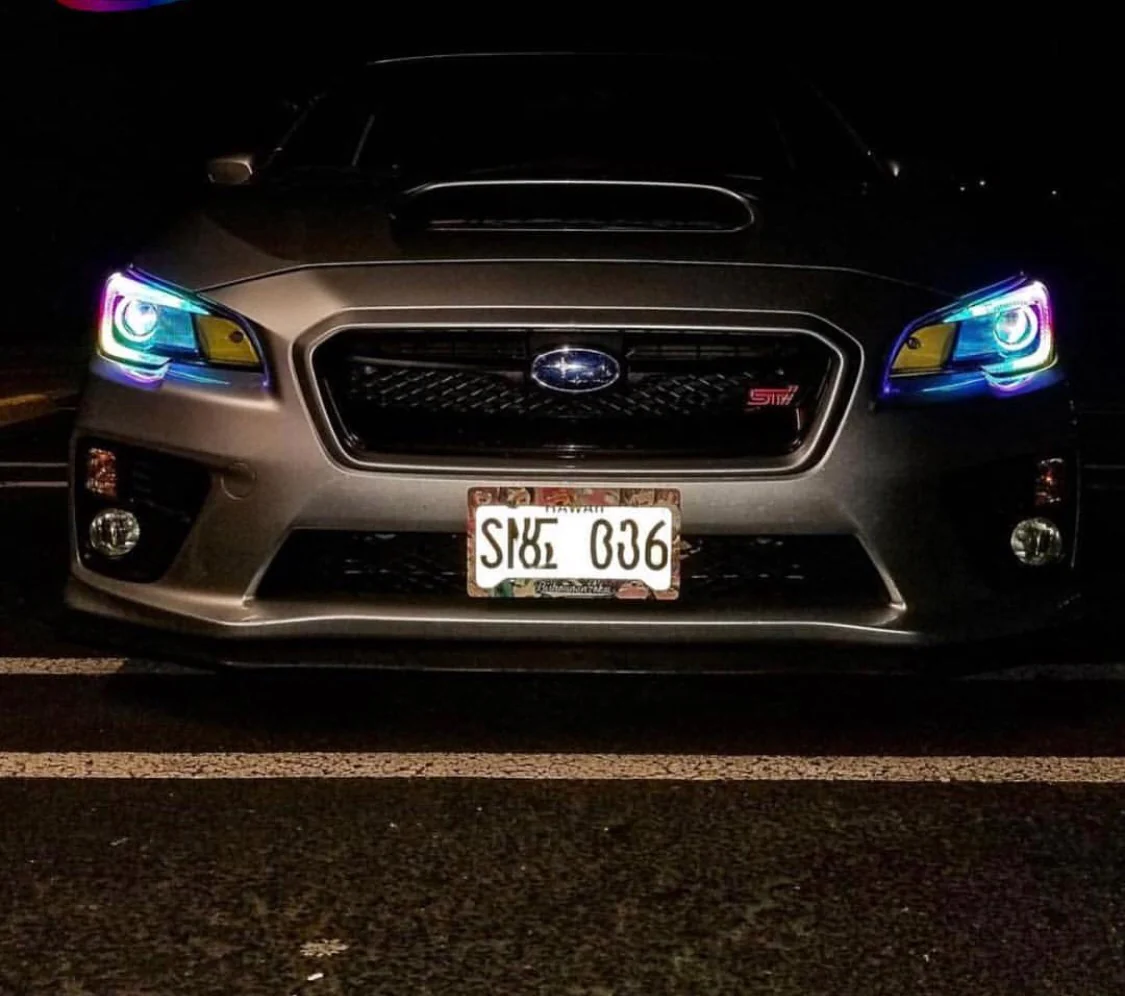 2015-2017 Subaru WRX STI RGBW Color-Chasing C-Bar LED DRL Board Halo Kit - Image 10