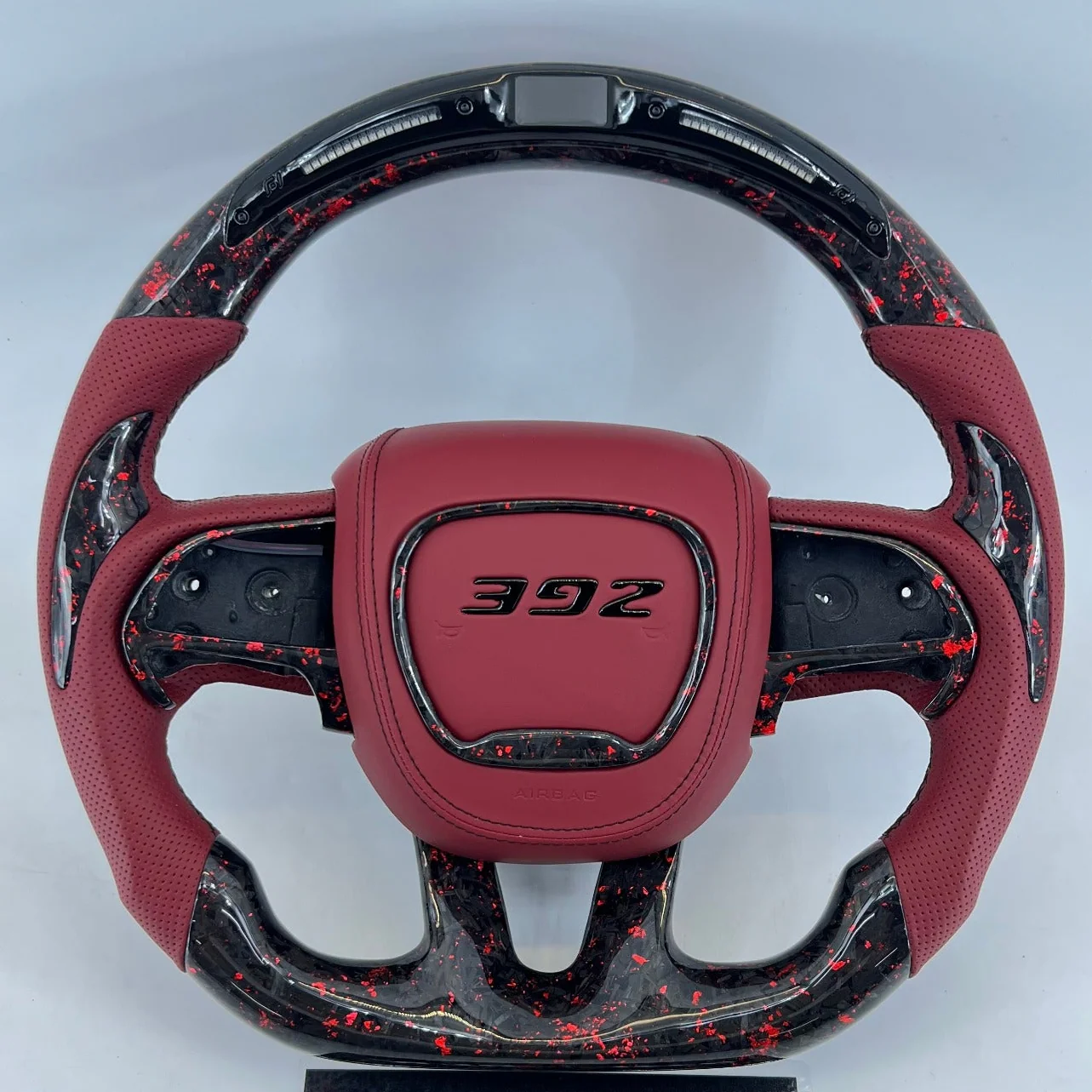 2015-2023 Dodge Charger Challenger Custom Carbon Fiber LED Steering Wheel - Image 13