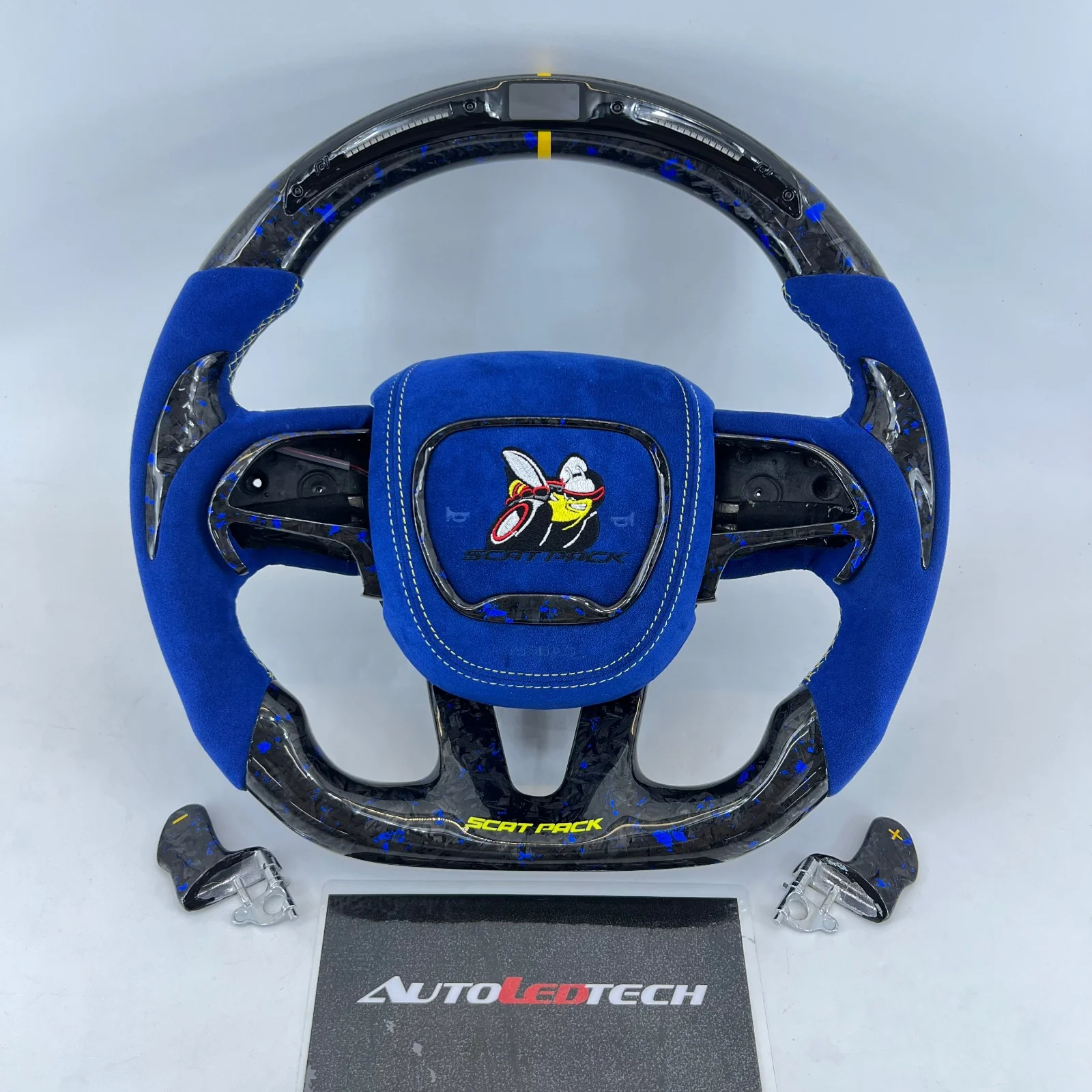 2015-2023 Dodge Charger Challenger Custom Carbon Fiber LED Steering Wheel - Image 148