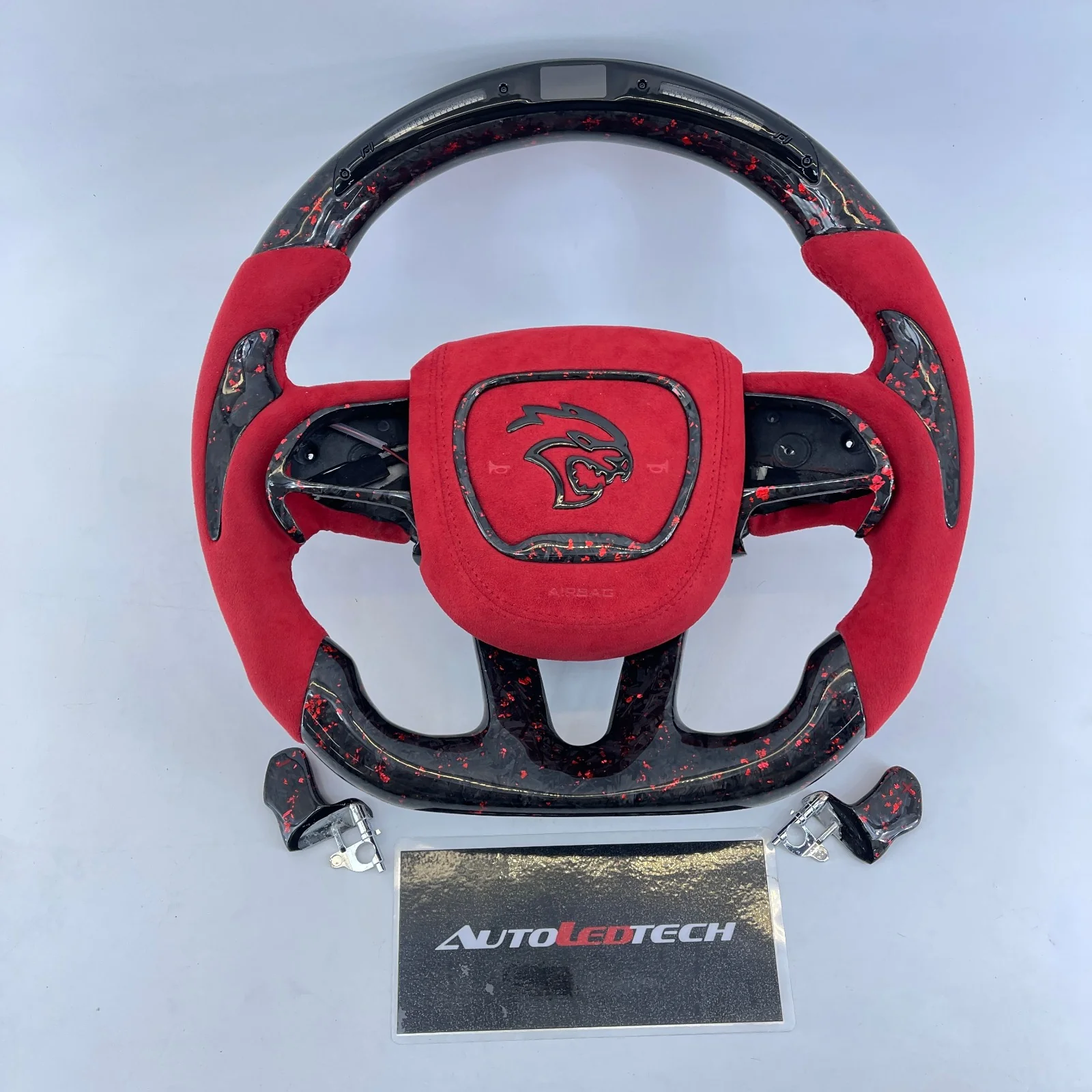 2015-2023 Dodge Charger Challenger Custom Carbon Fiber LED Steering Wheel - Image 149