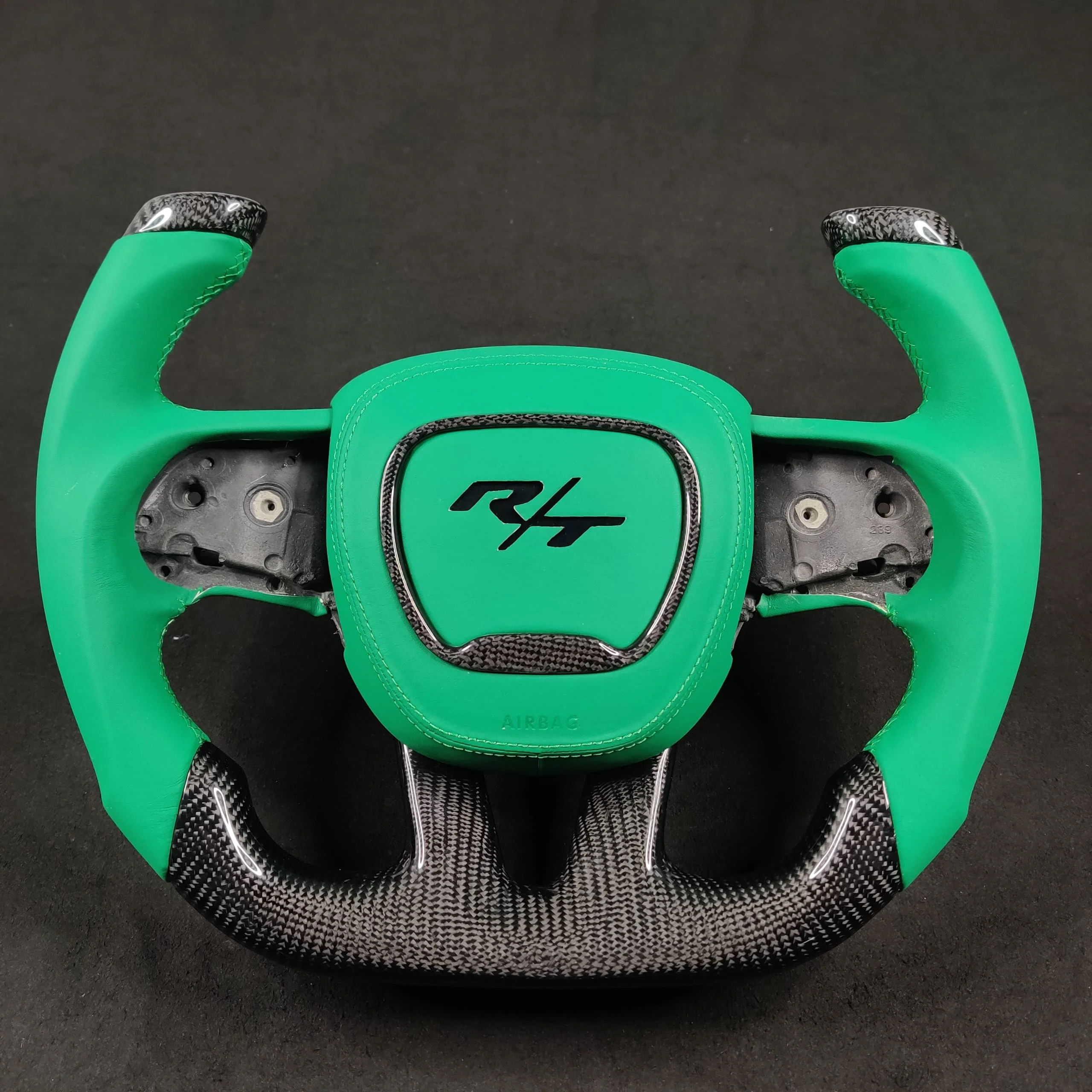 2015-2023 Dodge Charger Challenger Custom Carbon Fiber LED Steering Wheel - Image 17