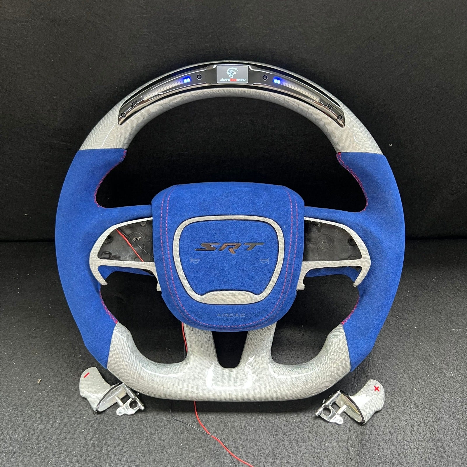 2015-2023 Dodge Charger Challenger Custom Carbon Fiber LED Steering Wheel - Image 23