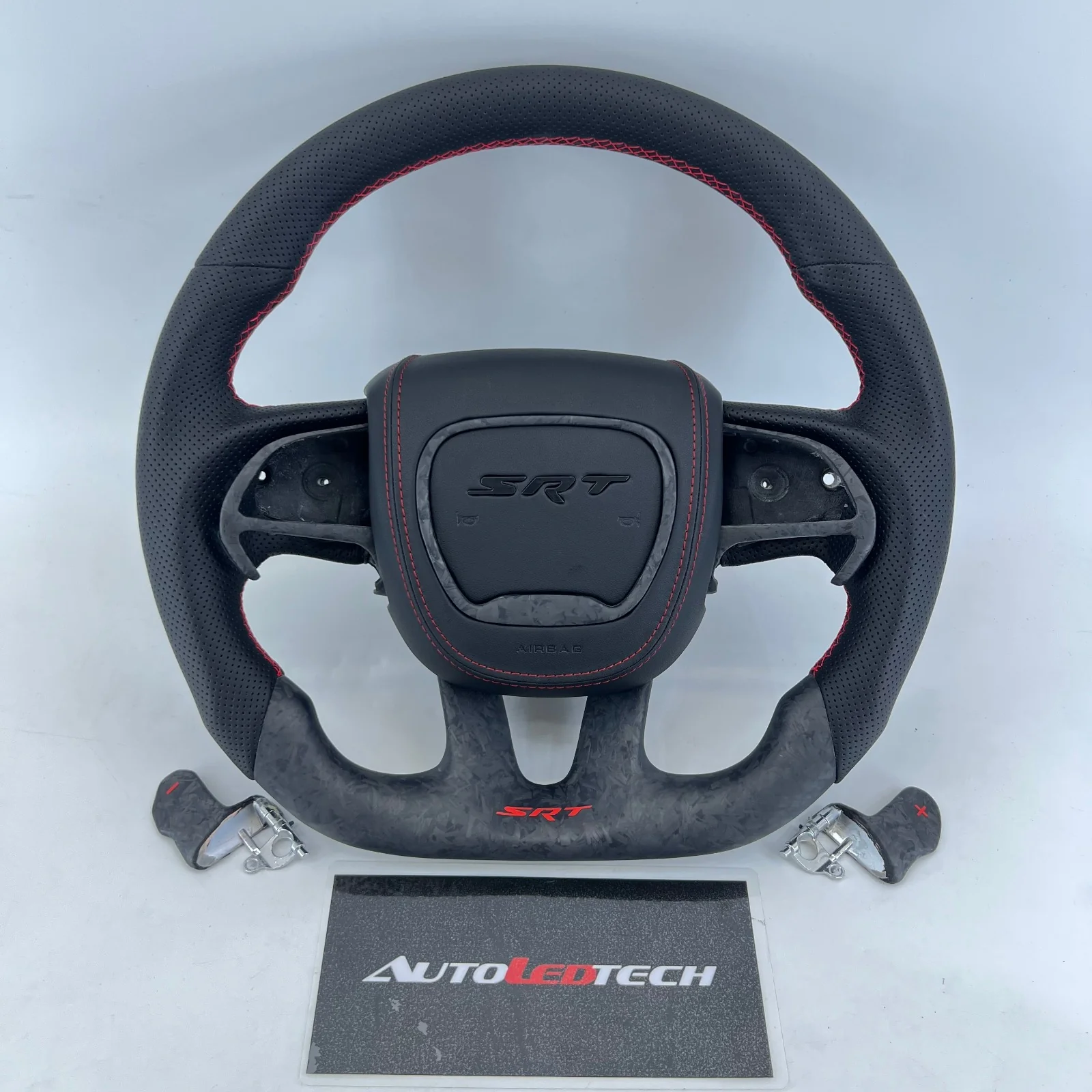 2015-2023 Dodge Charger Challenger Custom Carbon Fiber LED Steering Wheel - Image 34