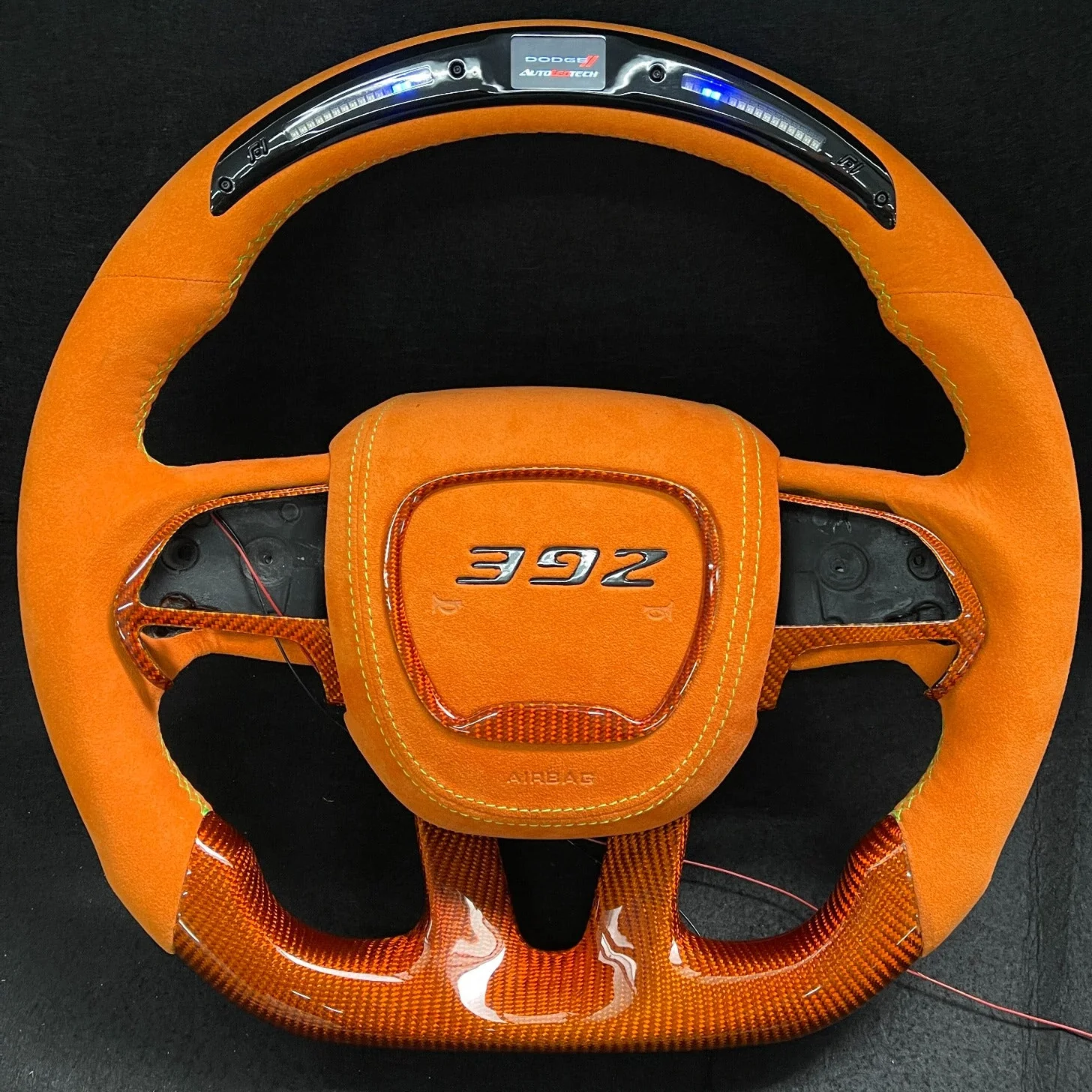2015-2023 Dodge Charger Challenger Custom Carbon Fiber LED Steering Wheel - Image 36