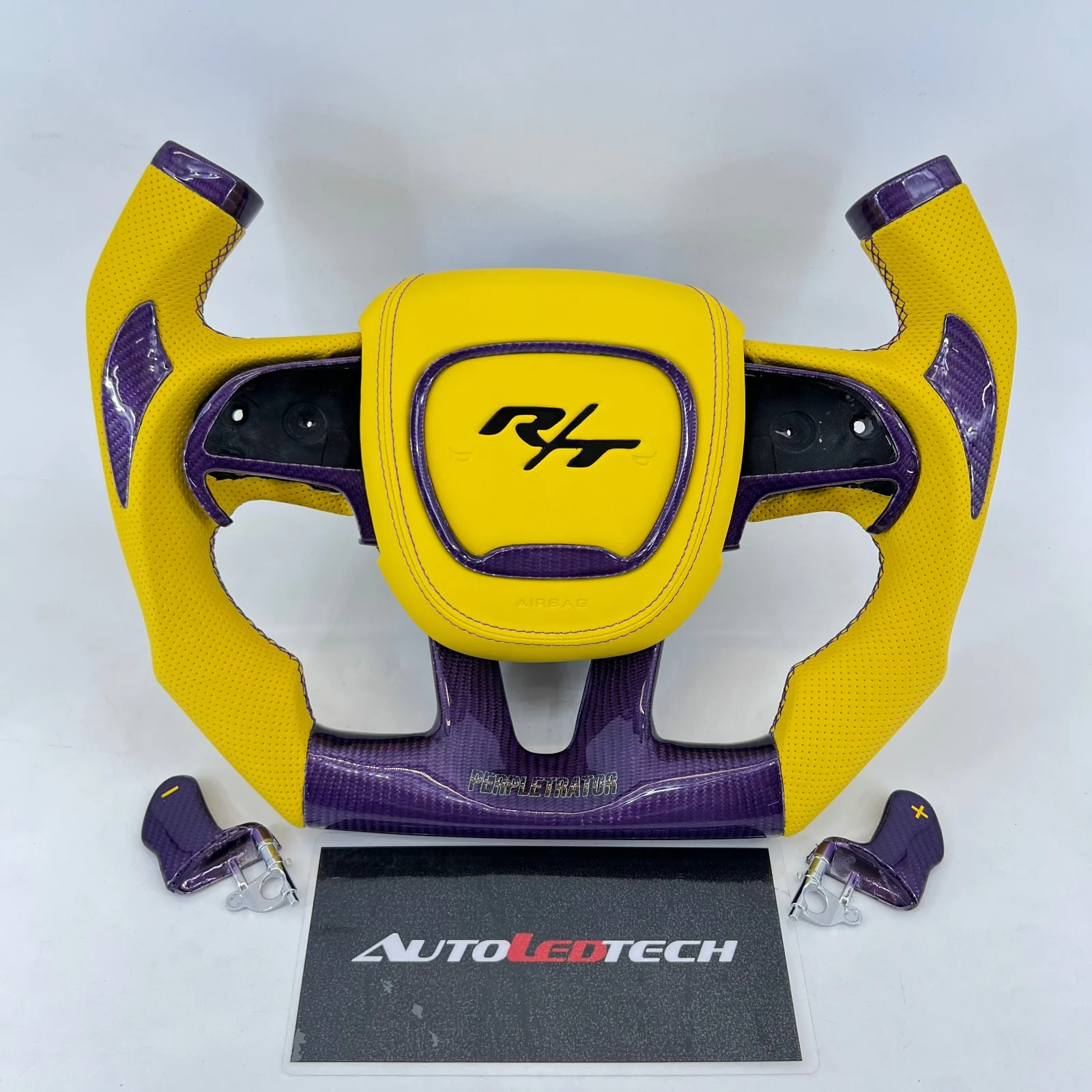 2015-2023 Dodge Charger Challenger Custom Carbon Fiber LED Steering Wheel - Image 39