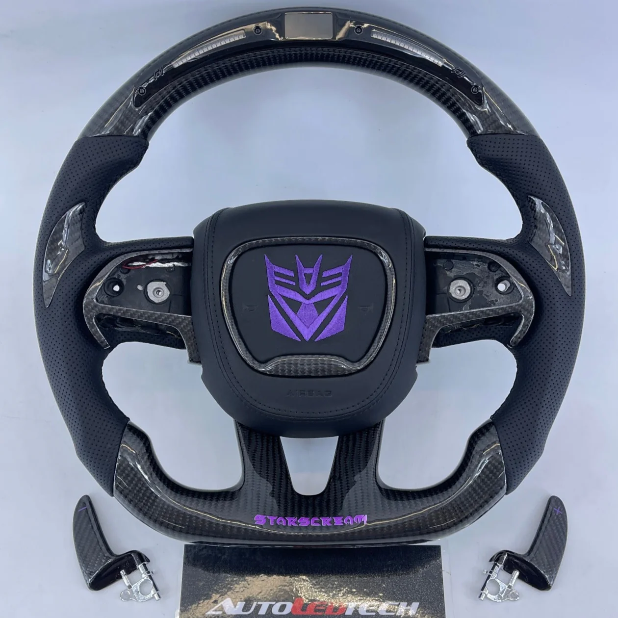 2015-2023 Dodge Charger Challenger Custom Carbon Fiber LED Steering Wheel - Image 49
