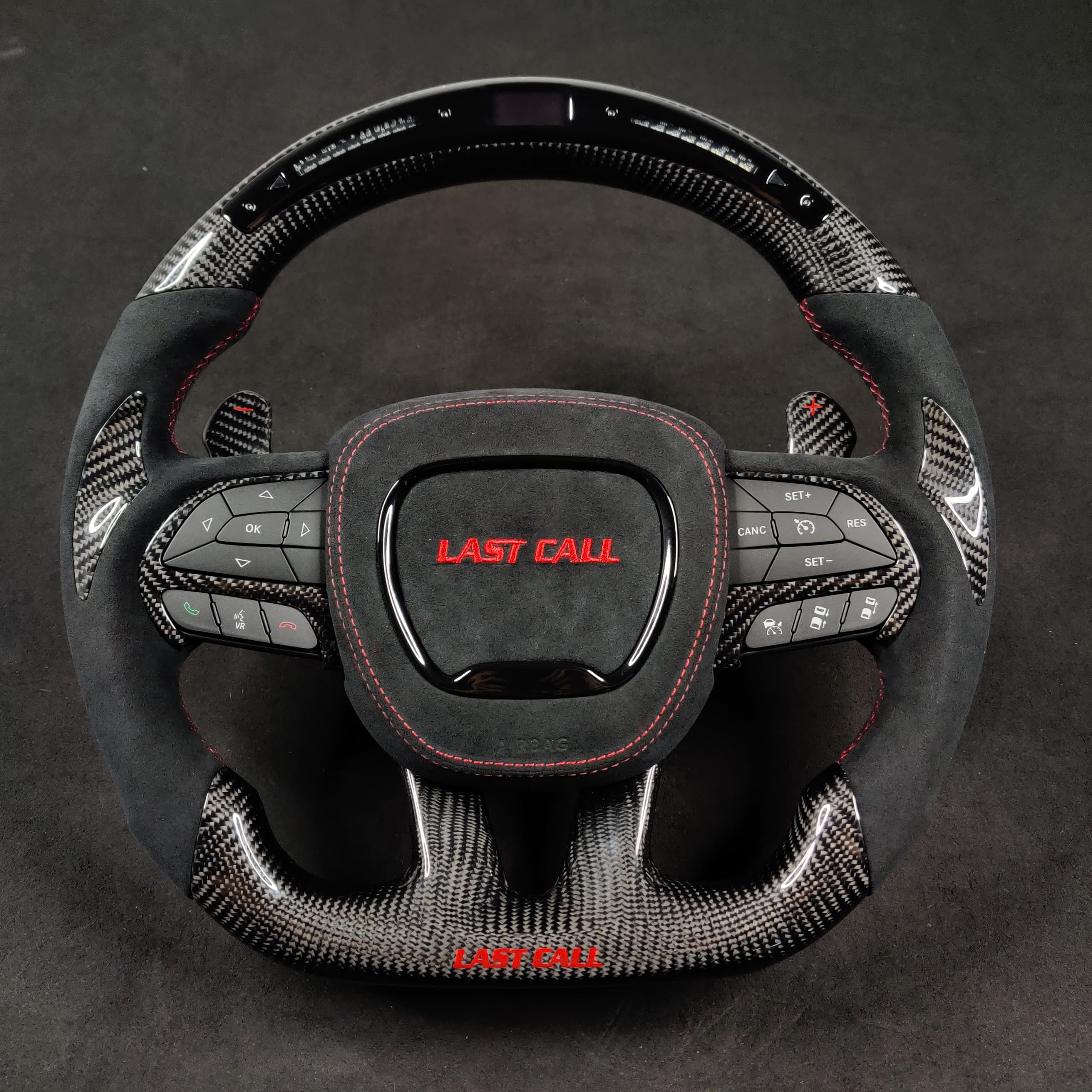 2015-2023 Dodge Charger Challenger Custom Carbon Fiber LED Steering Wheel - Image 89
