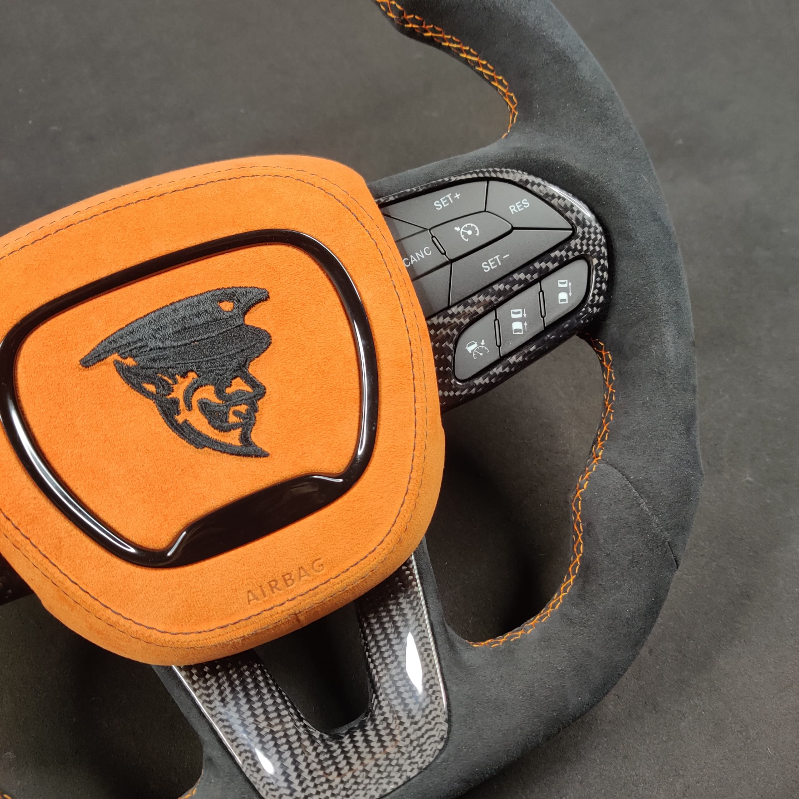 2015-2023 Dodge Charger Challenger Custom Carbon Fiber LED Steering Wheel - Image 90