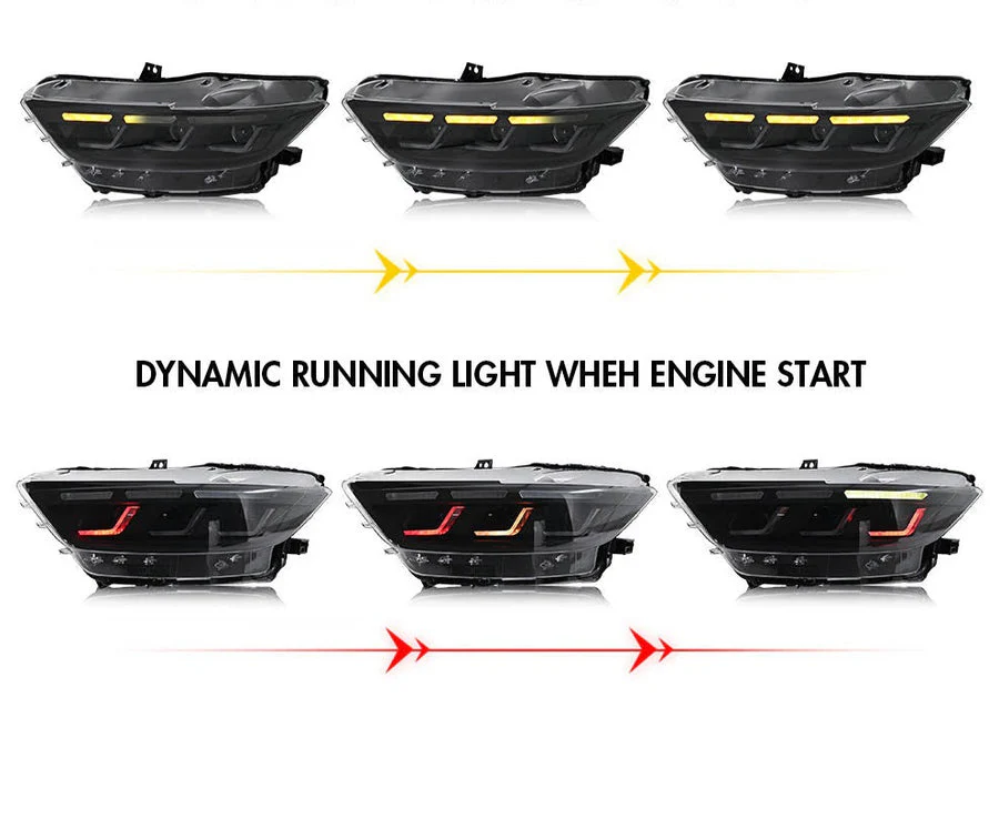 2015-2017 Ford Mustang S650 Style LED DRL Headlights - Image 16