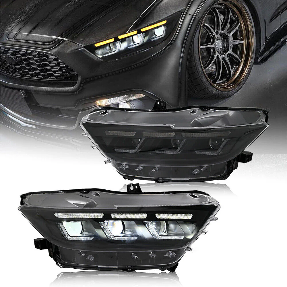 2015-2017 Ford Mustang S650 Style LED DRL Headlights - Image 25