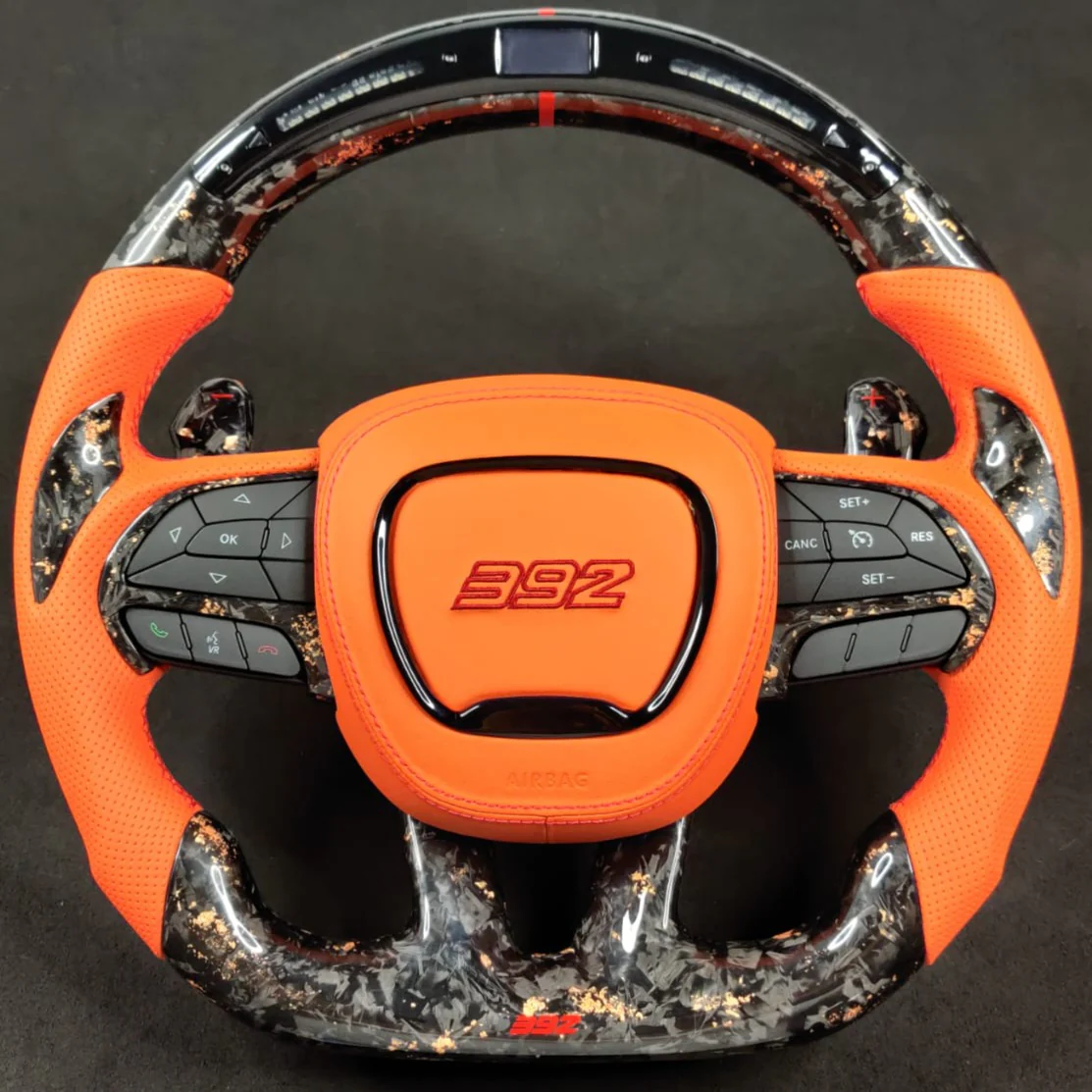 2015-2023 Chrysler 300 Custom Carbon Fiber Steering Wheel - Image 11