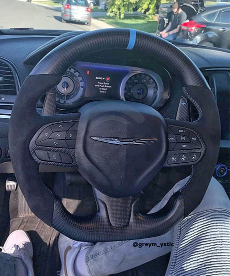2015-2023 Chrysler 300 Custom Carbon Fiber Steering Wheel - Image 14