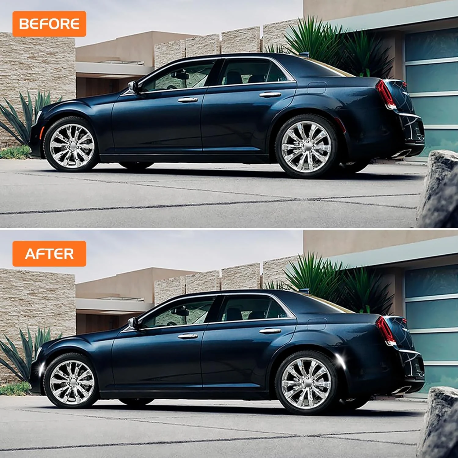 2015-2023 Chrysler 300 SCANNING White LED Smoked Side Marker Lights - Image 6