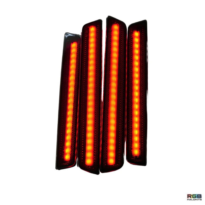 2015-2023 Dodge Challenger RGB Flow Series LED Smoked Side Marker Lights - Image 6