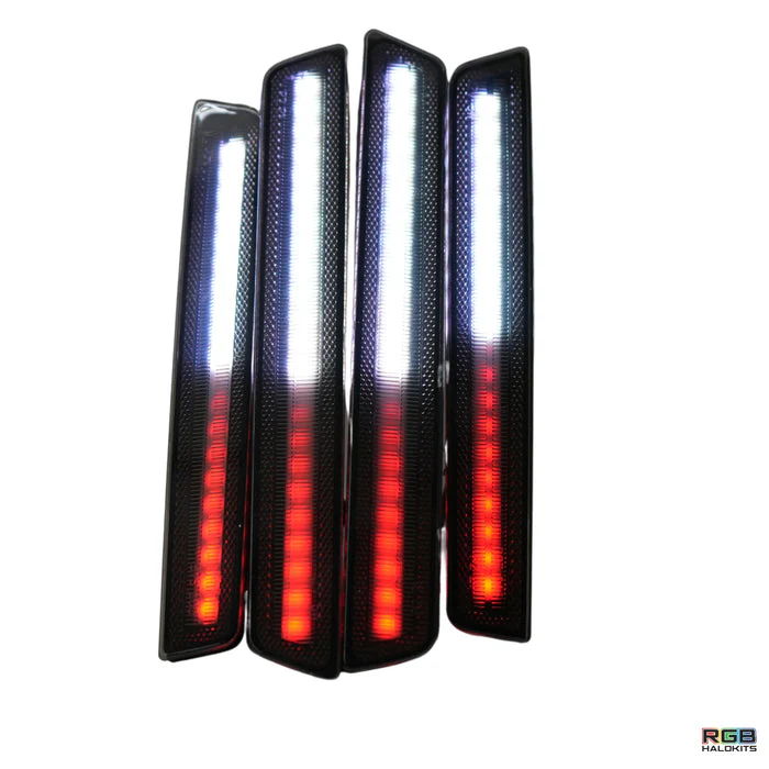 2015-2023 Dodge Challenger RGB Flow Series LED Smoked Side Marker Lights - Image 7