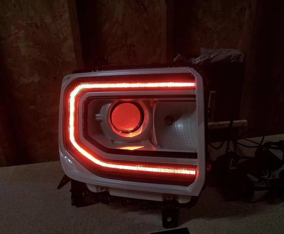 2016-2019 GMC Sierra 1500 RGBW Flow Series LED DRL Boards - Image 7