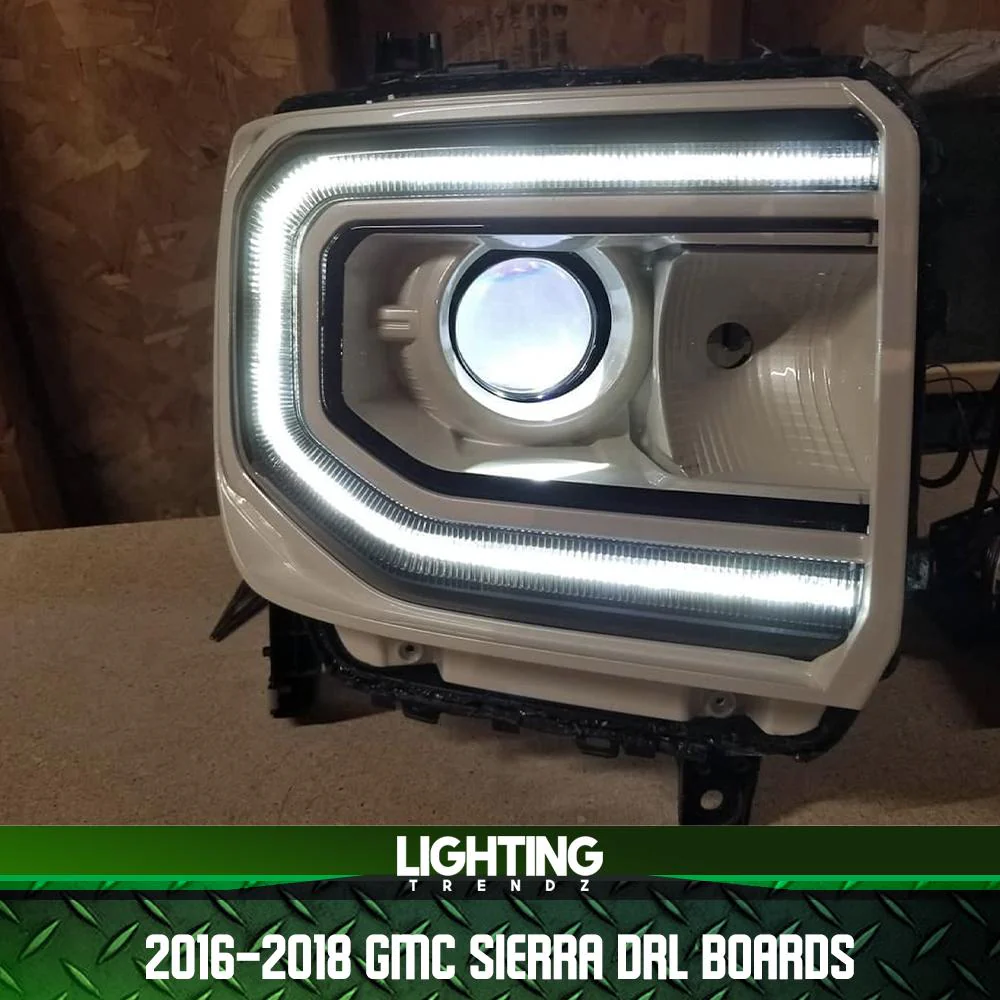 2016-2019 GMC Sierra 1500 RGBW Flow Series LED DRL Boards - Image 8