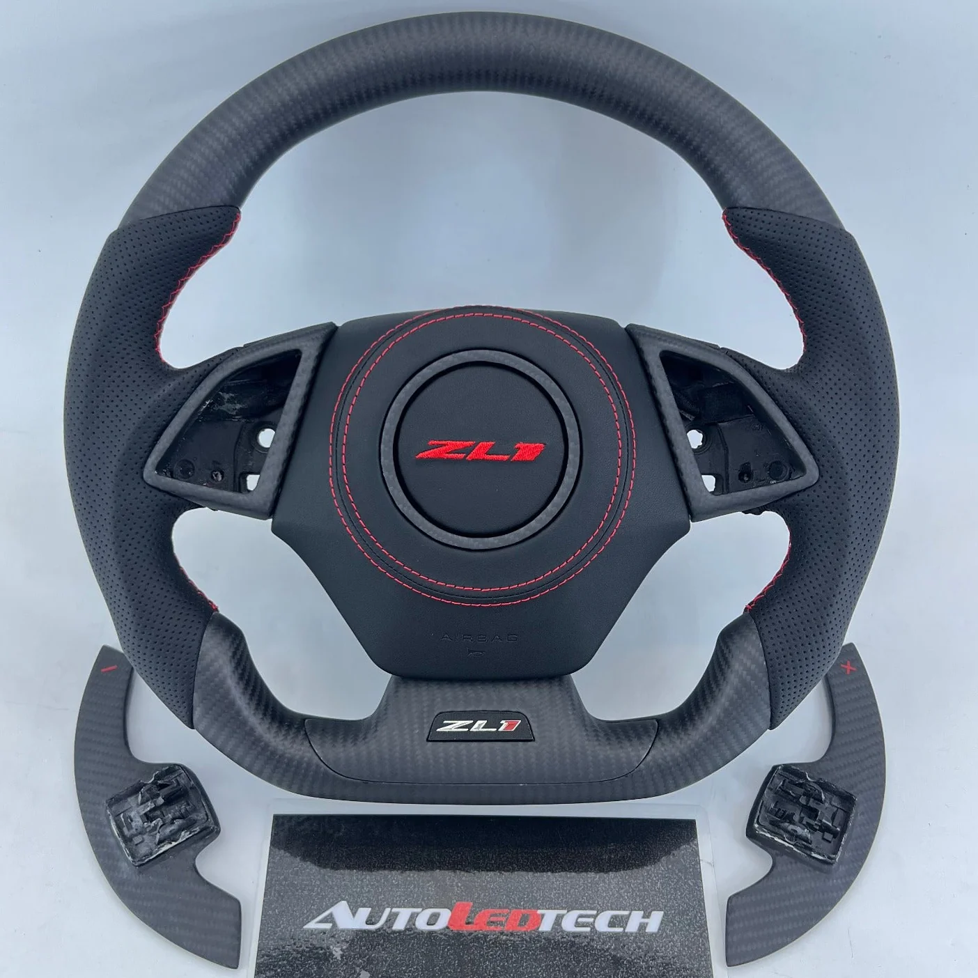 2016-2024 Chevrolet Camaro Custom Carbon Fiber Steering Wheel - Image 3