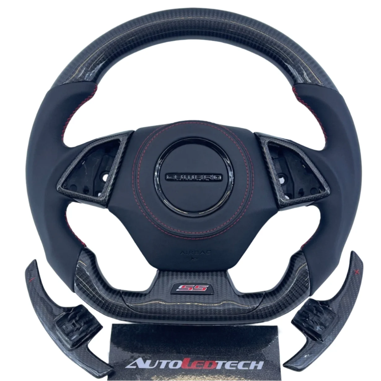 2016-2024 Chevrolet Camaro Custom Carbon Fiber Steering Wheel - Image 7