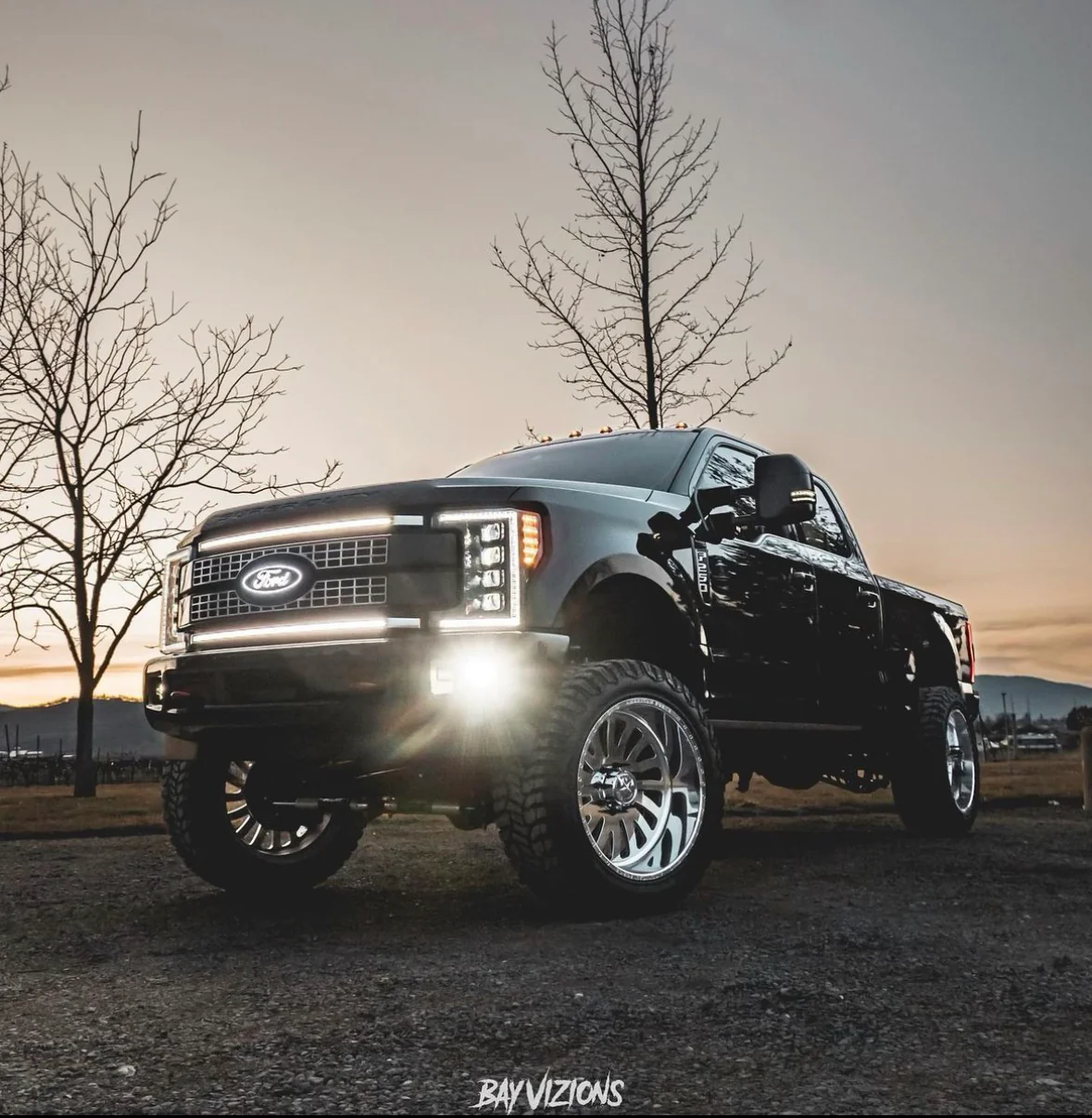 2017-2019 Ford Super Duty F250 F350 LED Grill Accent Light Bars Kit - Image 13