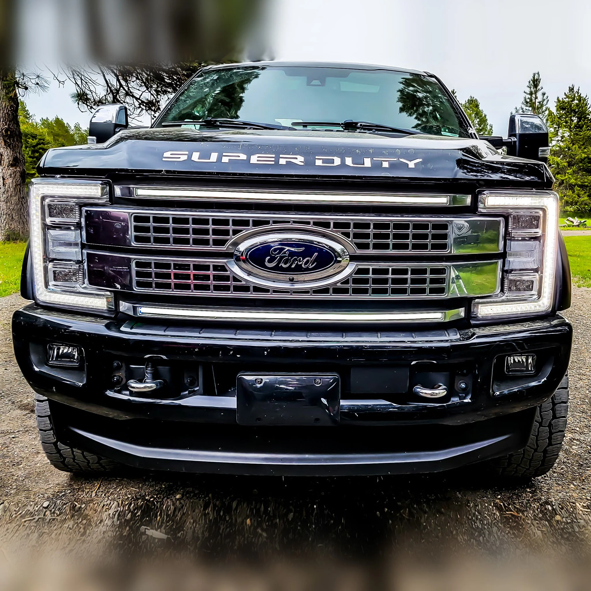 2017-2019 Ford Super Duty F250 F350 LED Grill Accent Light Bars Kit - Image 14