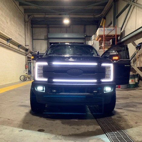 2017-2019 Ford Super Duty F250 F350 LED Grill Accent Light Bars Kit - Image 16