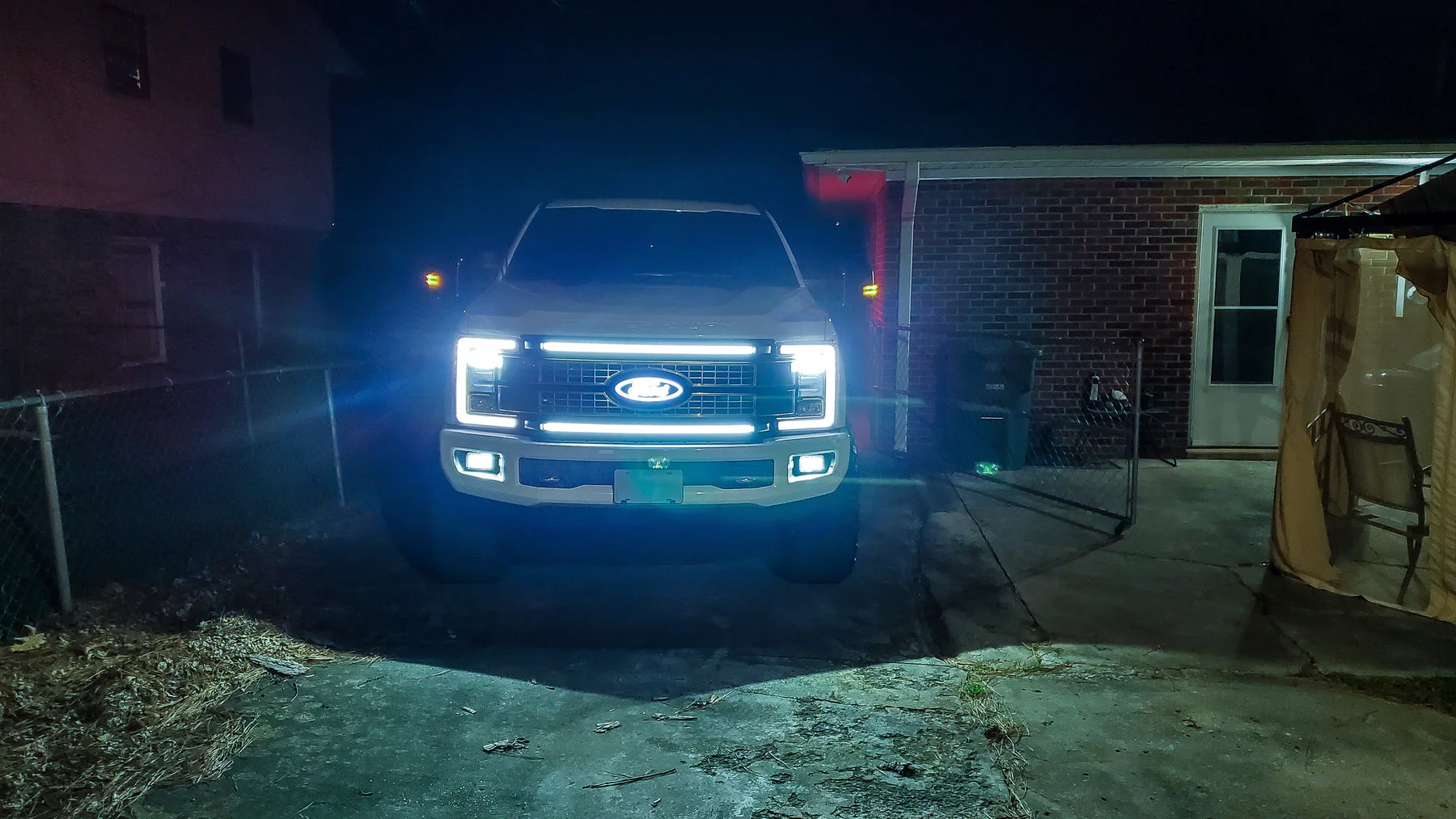 2017-2019 Ford Super Duty F250 F350 LED Grill Accent Light Bars Kit - Image 18