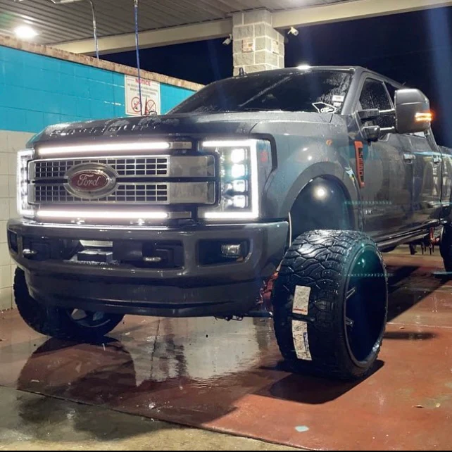 2017-2019 Ford Super Duty F250 F350 LED Grill Accent Light Bars Kit - Image 20