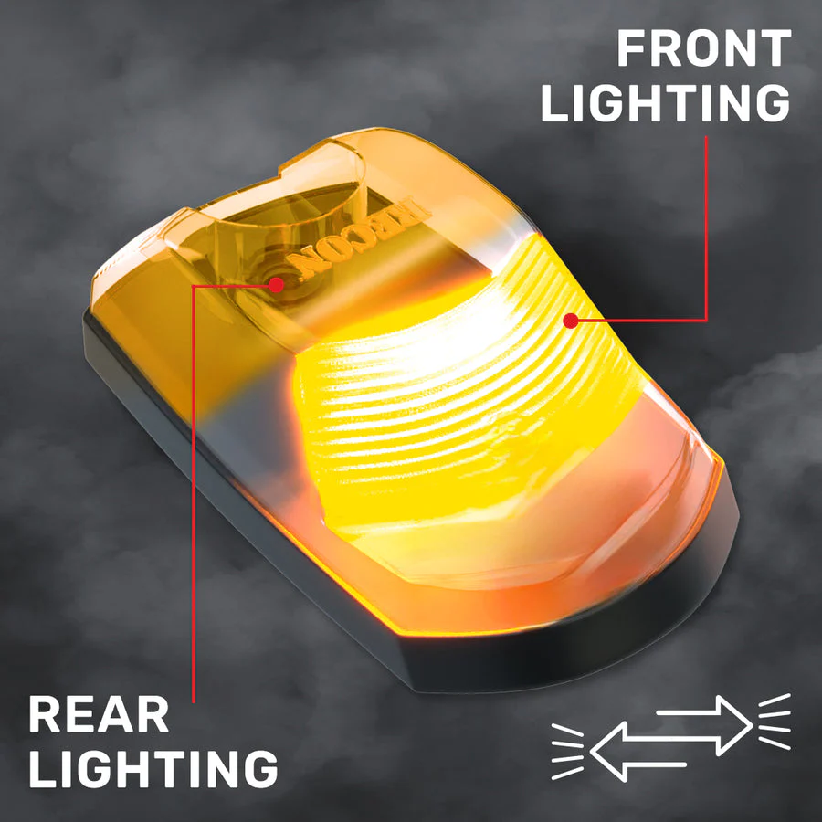 2023-2026+ Ford F250 Super Duty 2WAY Smoked White Amber LED Roof Cab Lights - Image 10