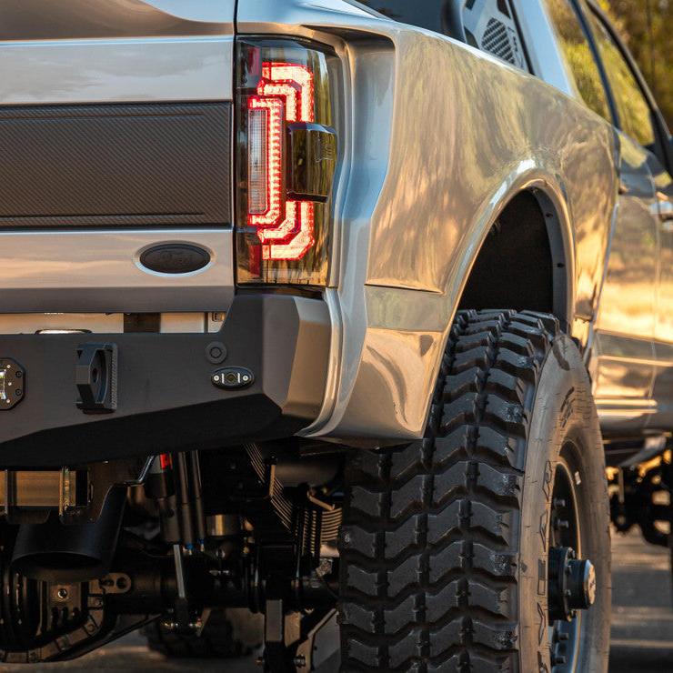 2017-2022 Ford F250 Super Duty Red Smoked LED Tail Lights - Image 4