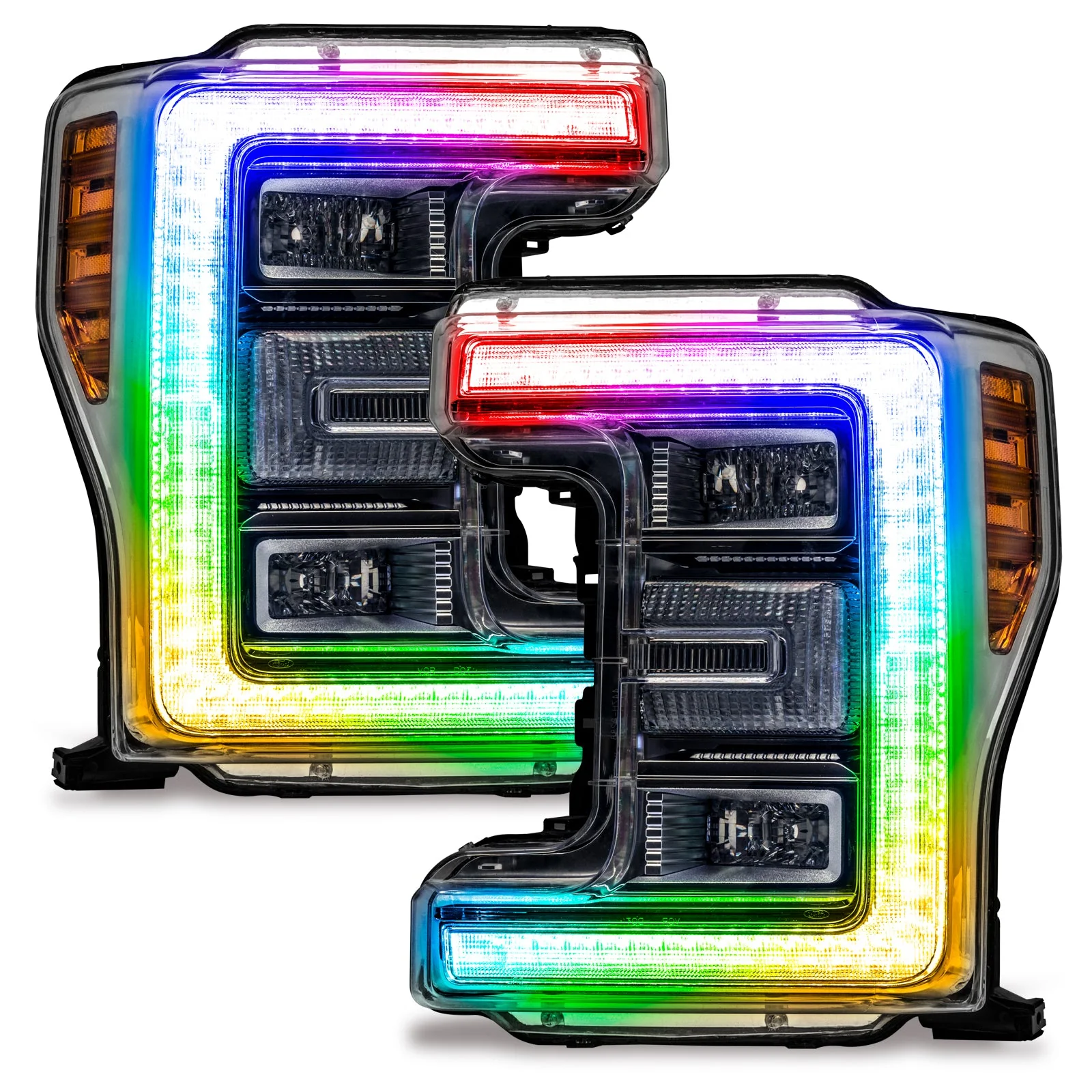 2017-2019 Ford Super Duty F250 RGBW Flow Series LED DRL Boards - Image 5