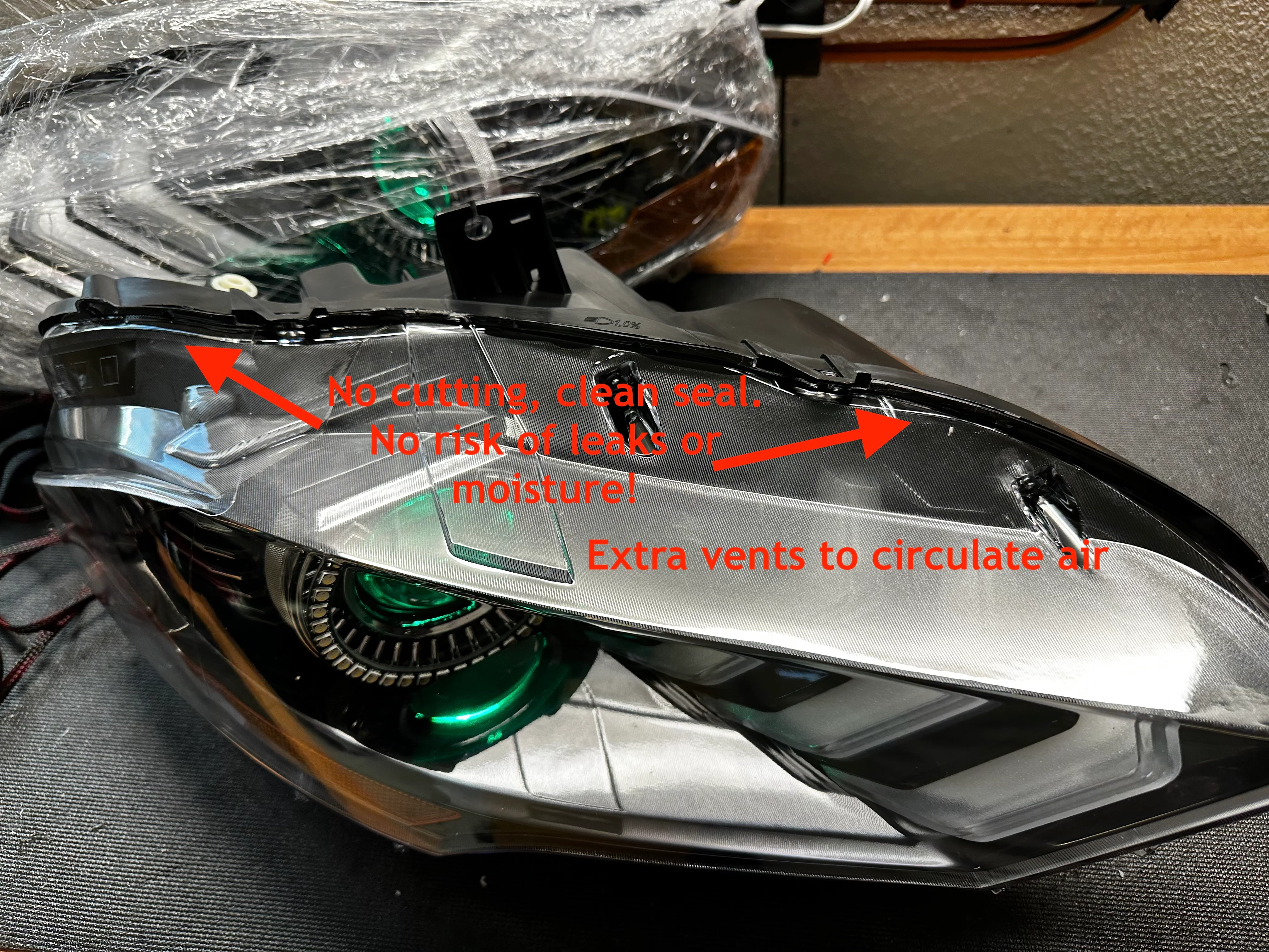 2018-2023 Ford Mustang RGBW Flow Series LED DRL Halo Headlights - Image 23