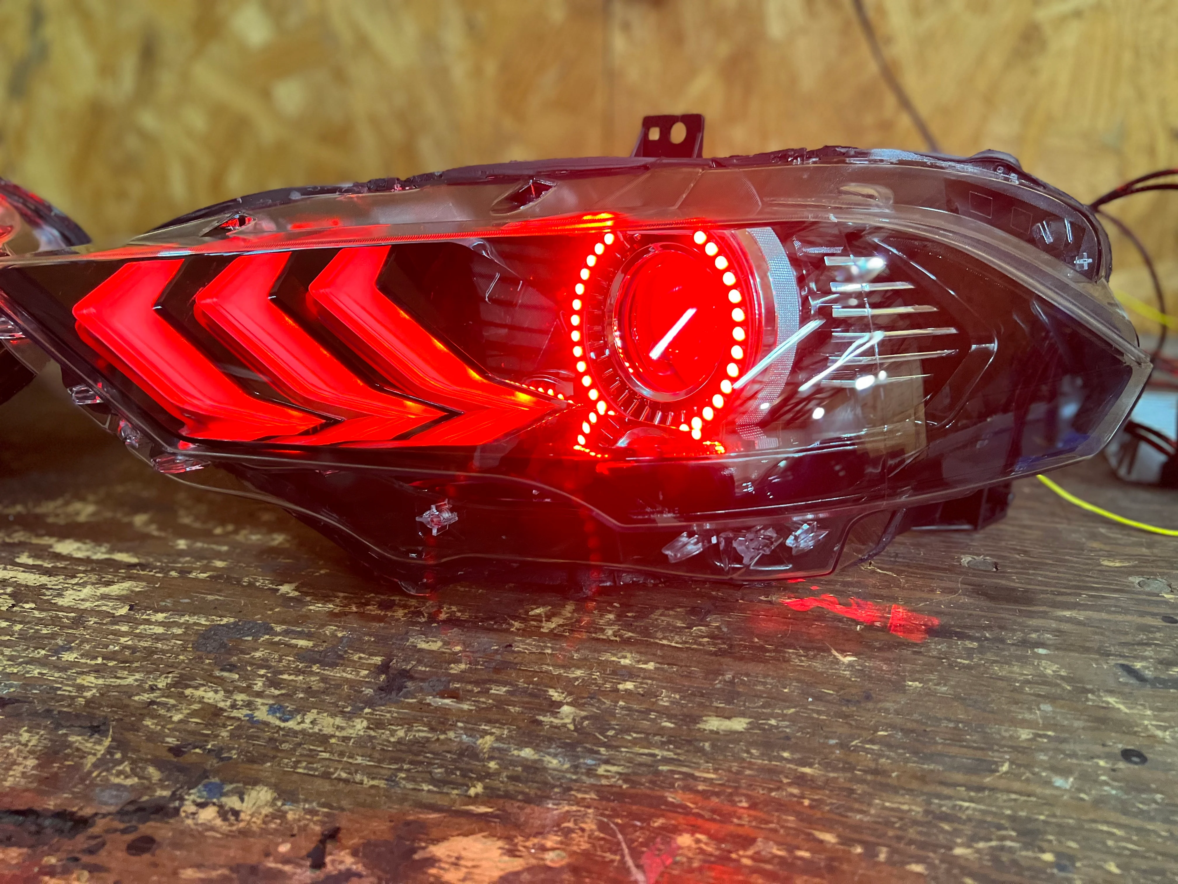 2018-2023 Ford Mustang RGBW Flow Series LED DRL Halo Headlights - Image 34