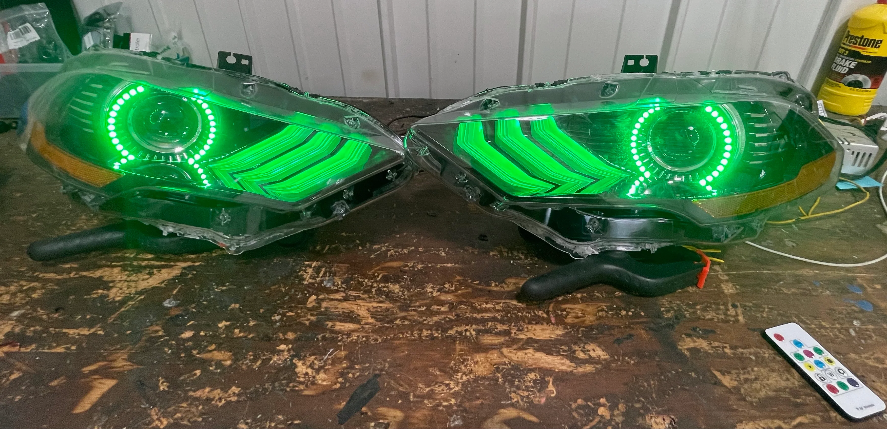 2018-2023 Ford Mustang RGBW Flow Series LED DRL Halo Headlights - Image 36